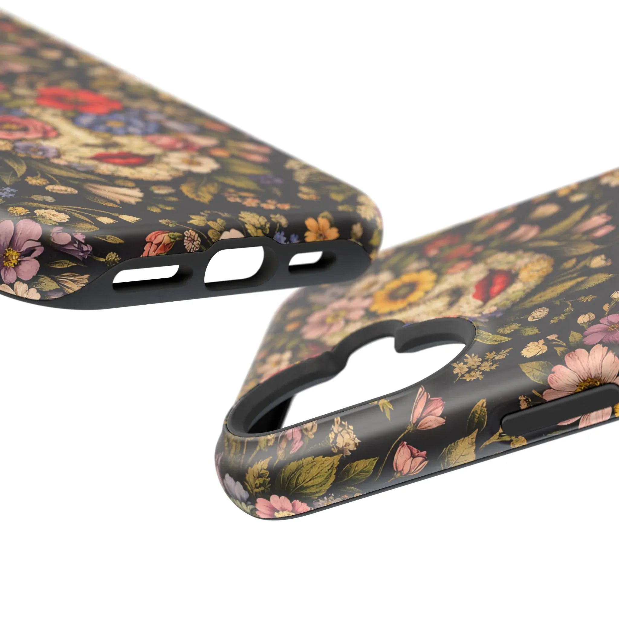 Vintage Flower Face Phone Case for iPhone 13-17 - KARARMDESIGN