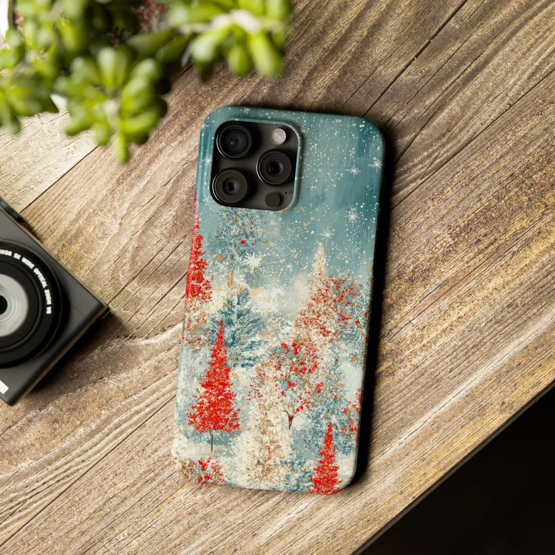 Snowy Forest Phone Case for iPhone 11-17 - KARARMDESIGN