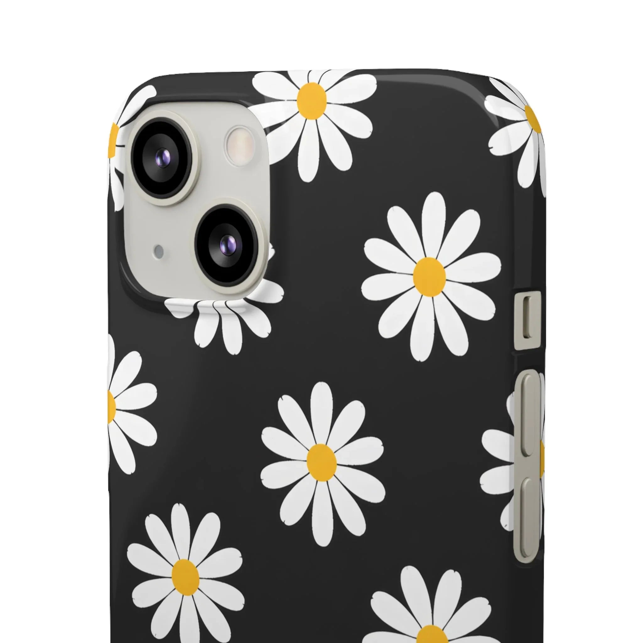 Daisy Charm Phone Case for iPhone 11-17 and Galaxy S20-S25 - KARARMDESIGN