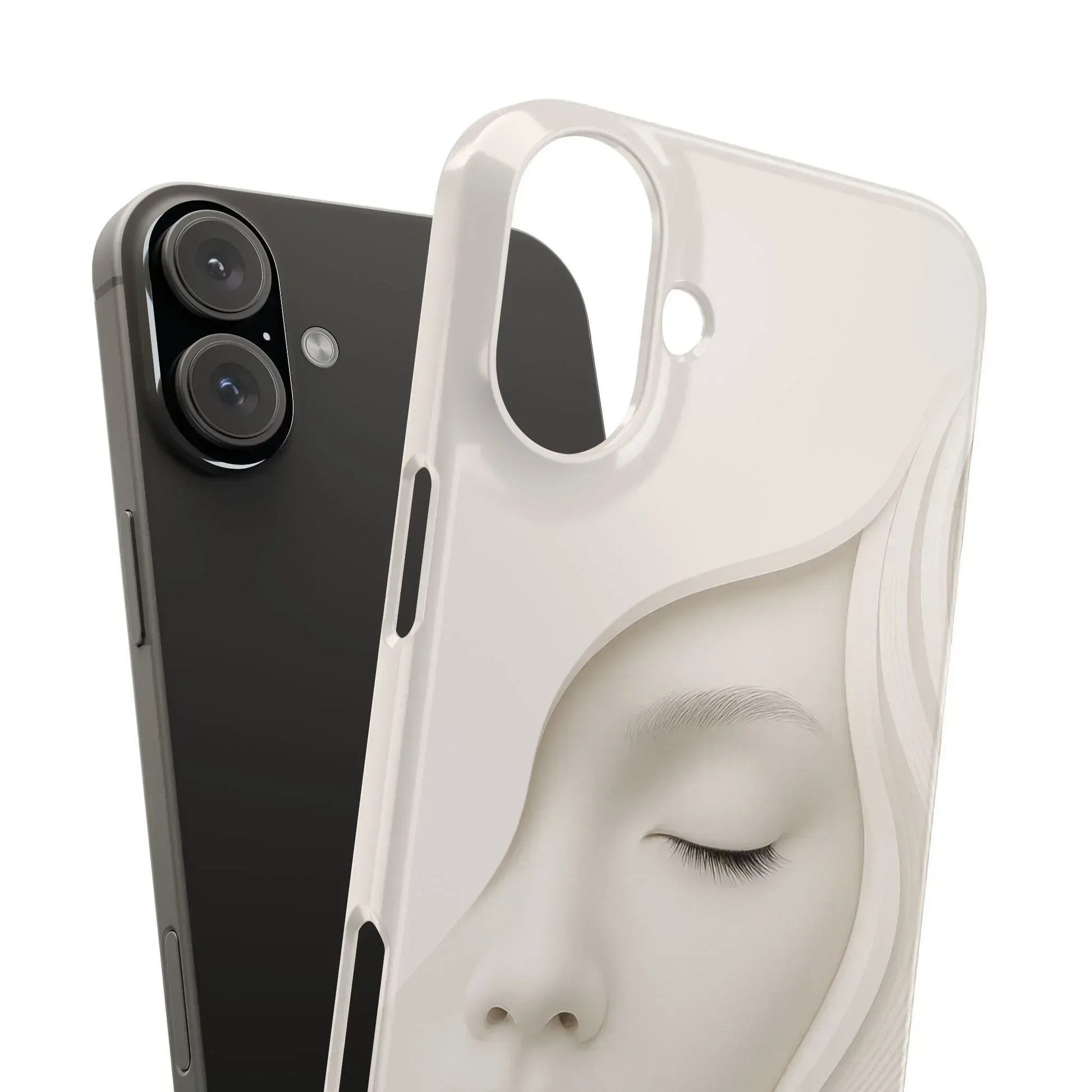 Minimalist Face Phone Case for iPhone 11-17 - KARARMDESIGN