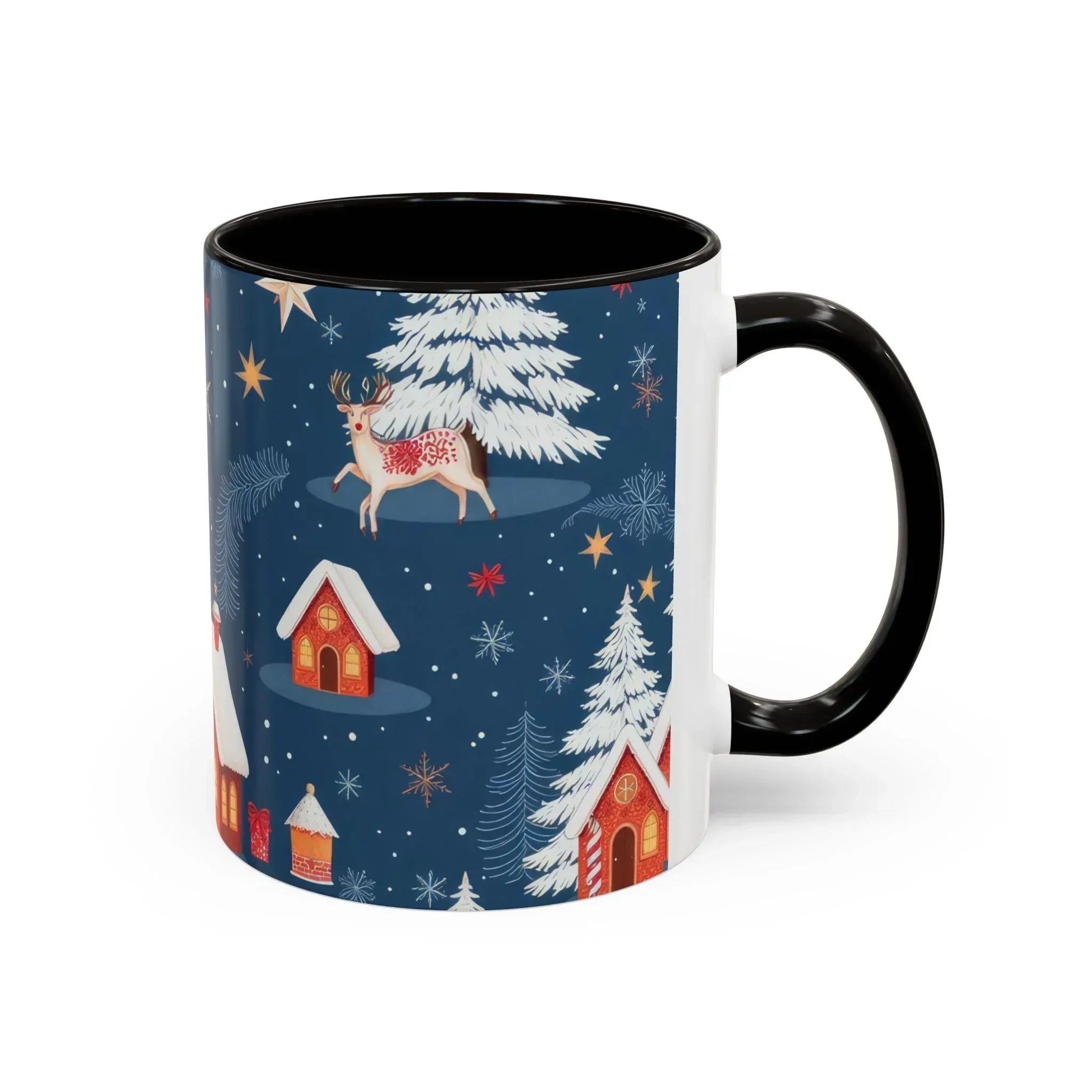 Dark Blue Christmas Mug - Colorful Mugs (11oz, 15oz) - KARARMDESIGN