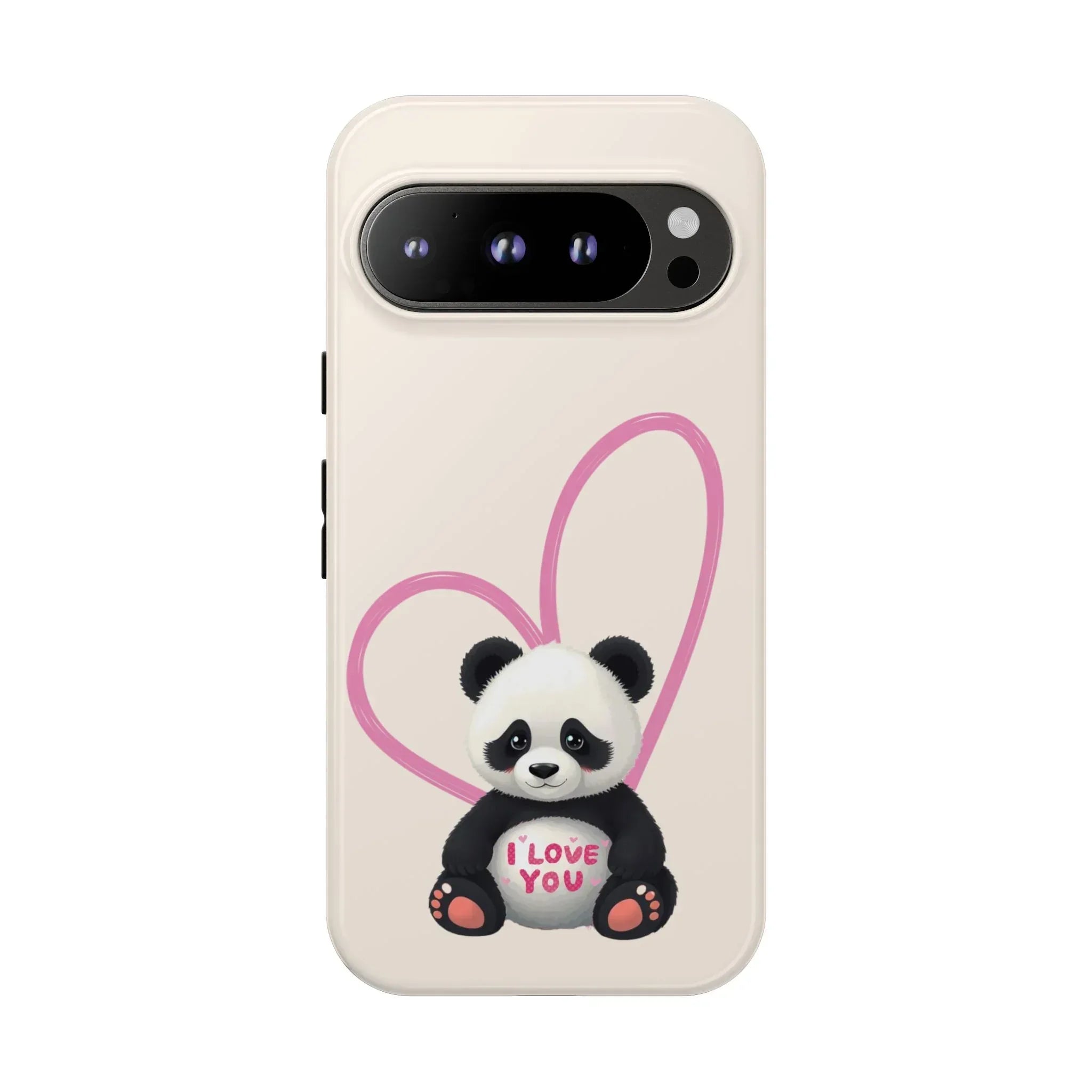 Cute Panda Heart Love Phone Case for Google Pixel up to 9 - KARARMDESIGN