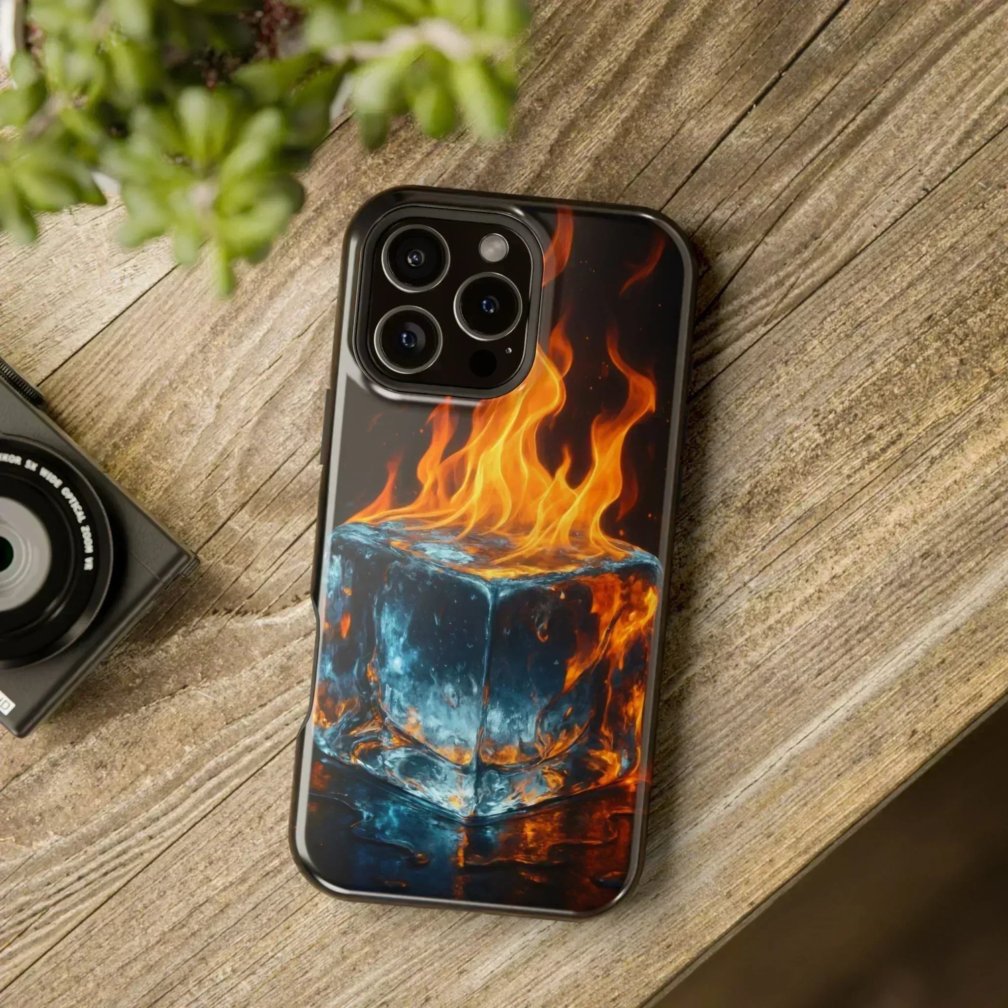 Flame Ice Phone Case for iPhone 12-16 and Galaxy S21-S22 - KARARMDESIGN