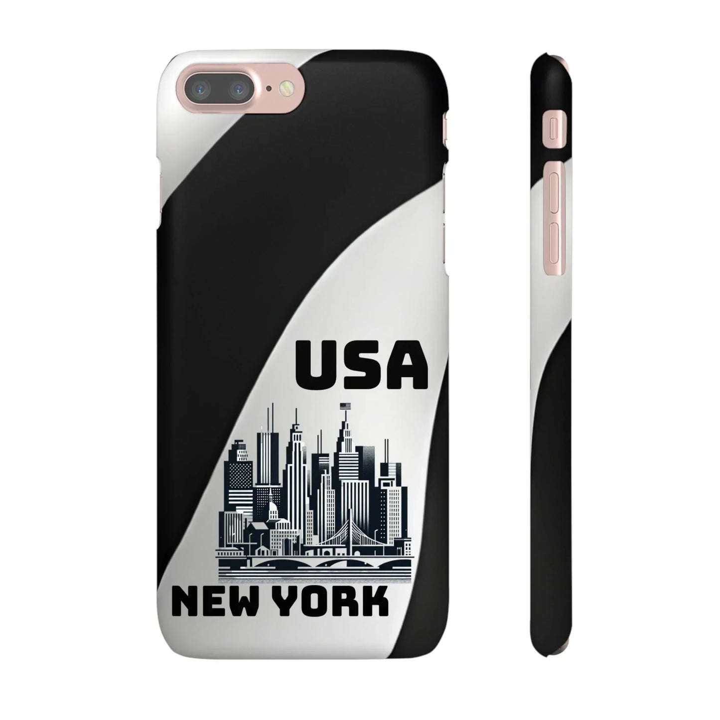 Monochrome New York City Skyline Phone Case for iPhone, Galaxy & Pixel - KarArmDesign