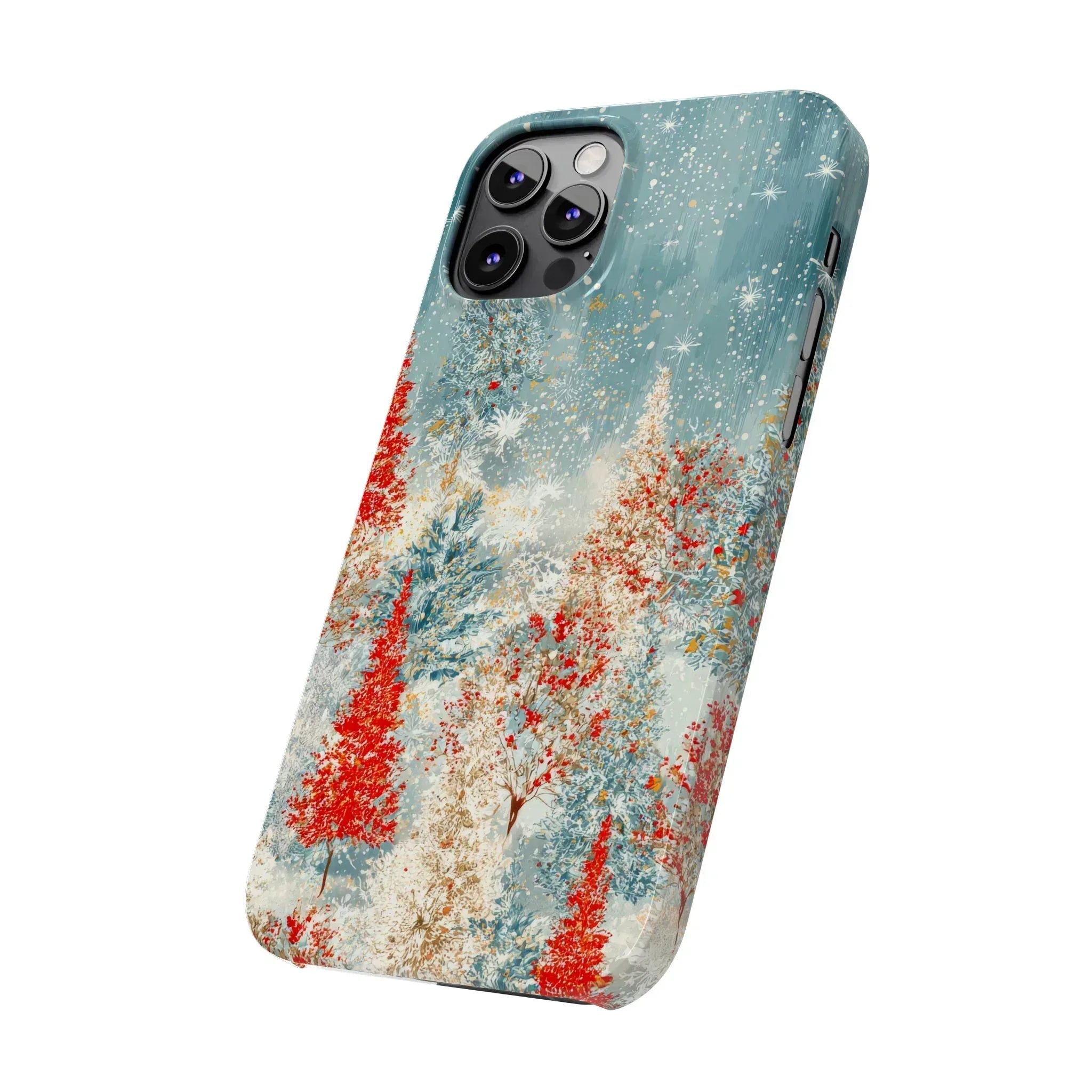 Snowy Forest Phone Case for iPhone 11-17 - KARARMDESIGN