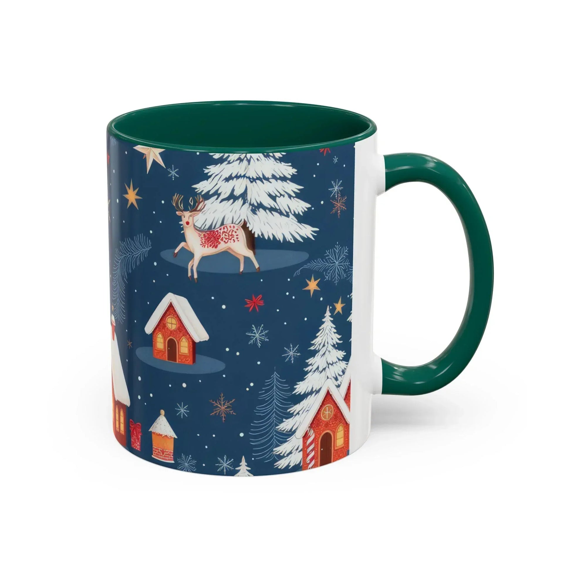 Dark Blue Christmas Mug - Colorful Mugs (11oz, 15oz) - KARARMDESIGN