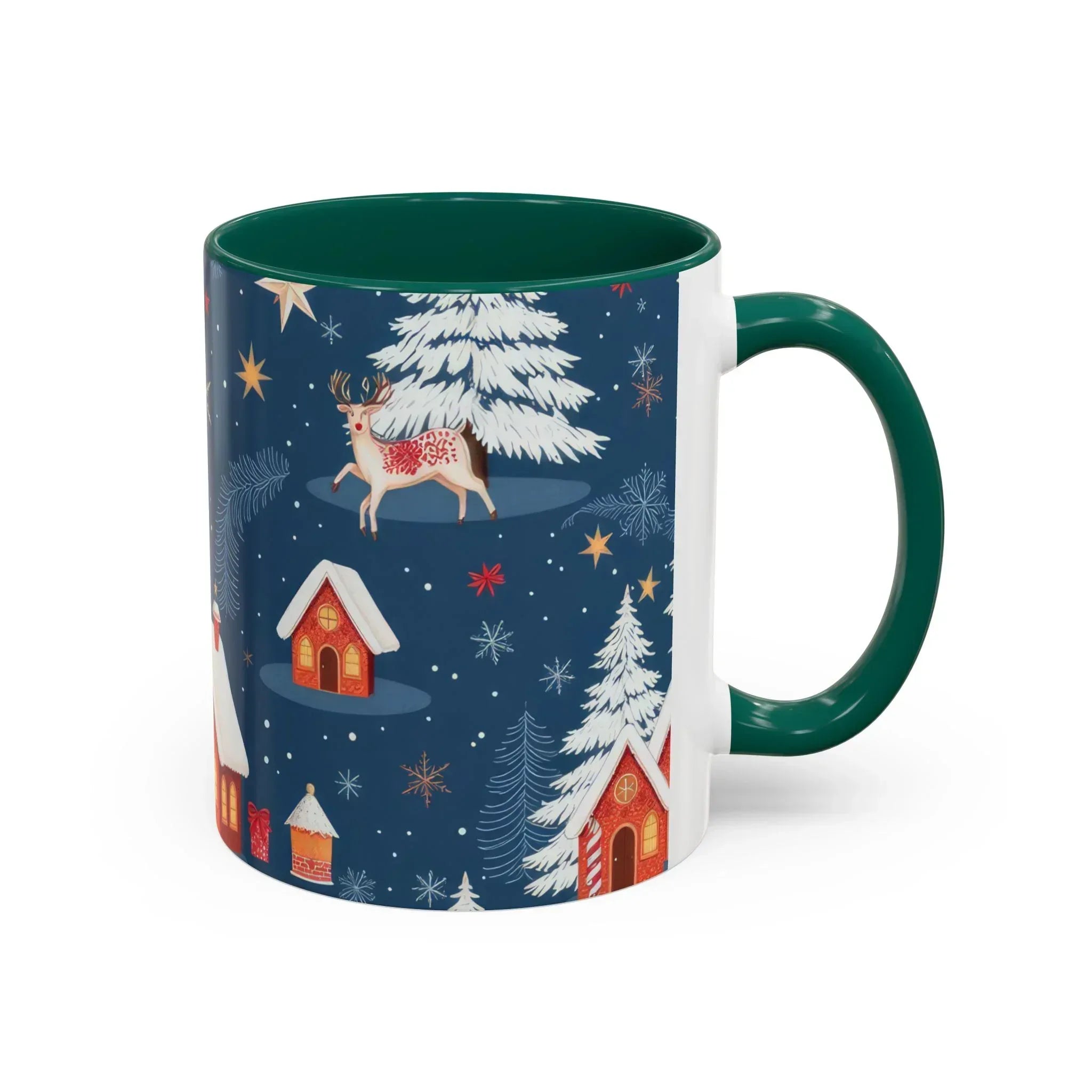 Dark Blue Christmas Mug - Colorful Mugs (11oz, 15oz) - KARARMDESIGN