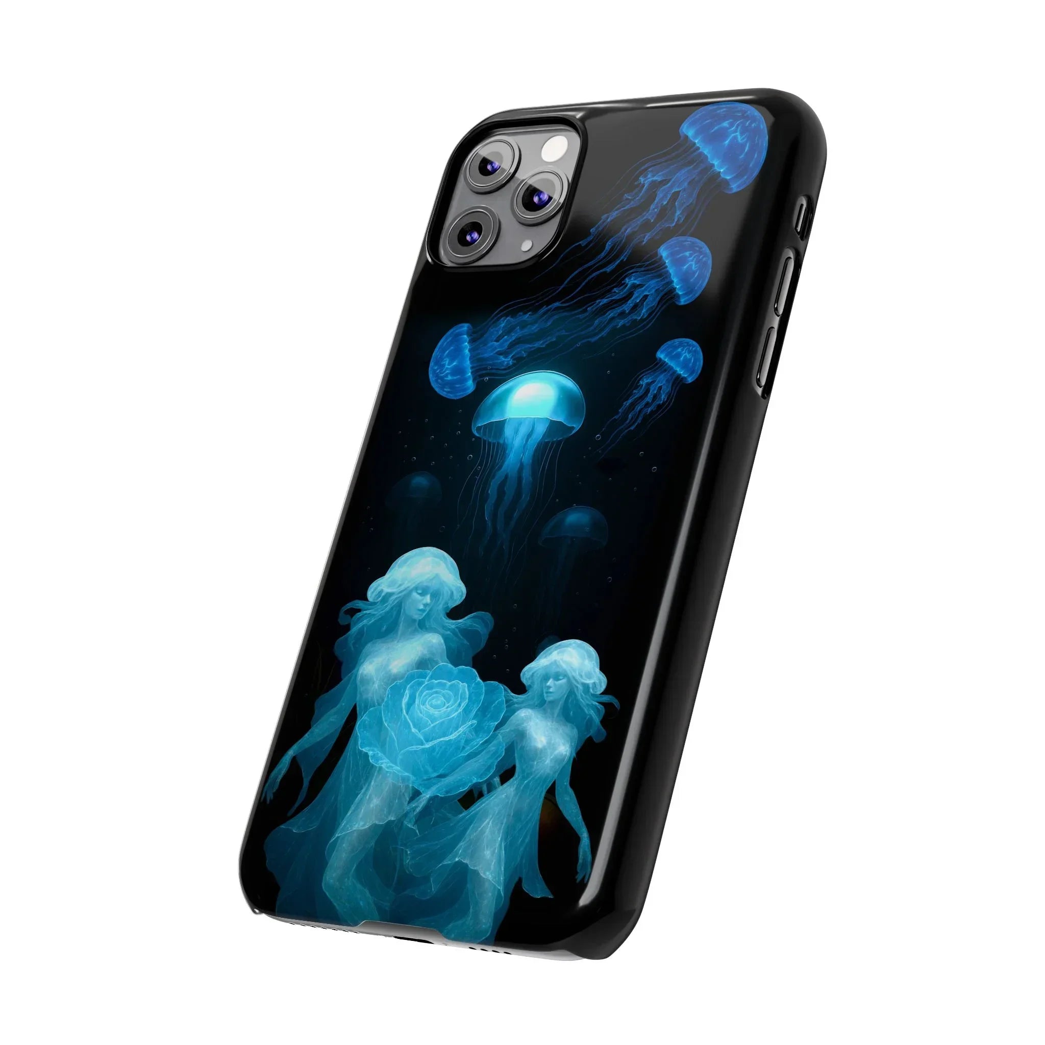 Jellyfish Rose Phone Case for iPhone 7-17 Models - KARARMDESIGN