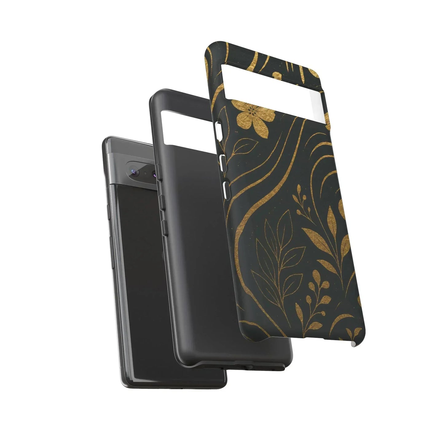 Foil Frenzy Abstract Gold Pattern Phone Case for Samsung Galaxy and Google Pixel - KarArmDesign