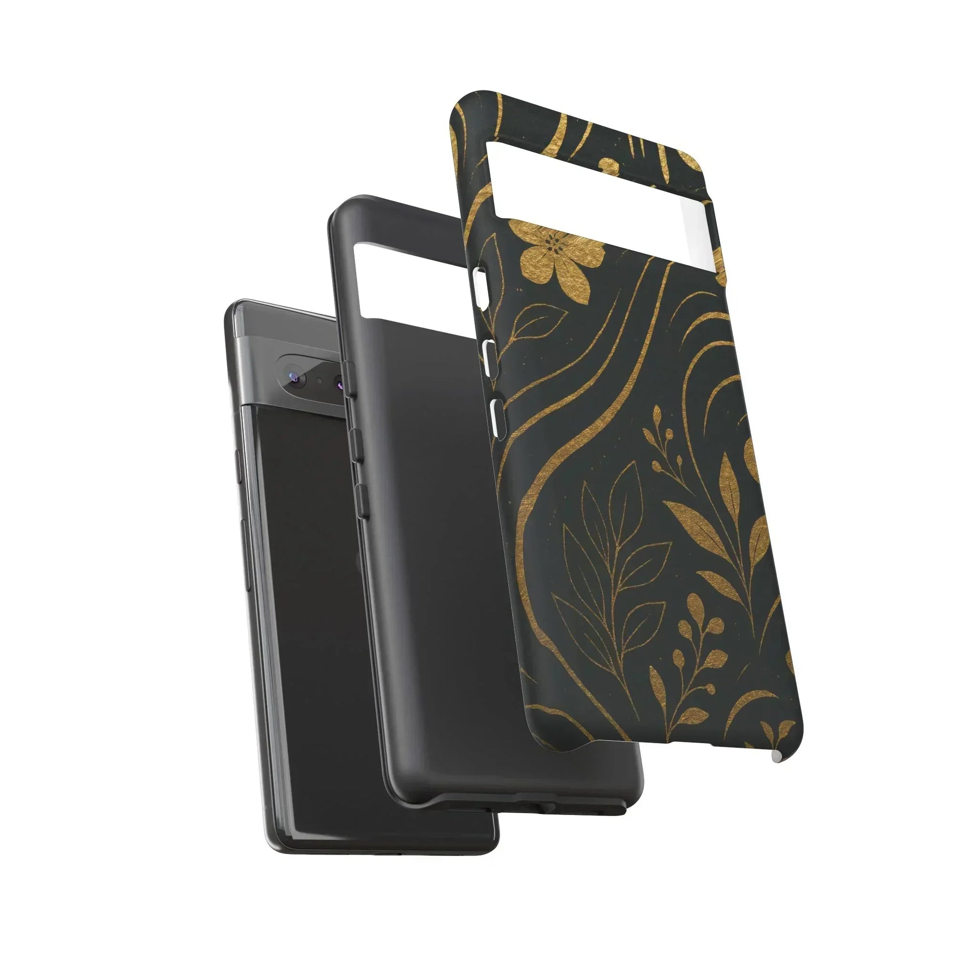 Foil Frenzy Abstract Gold Pattern Phone Case for Samsung Galaxy and Google Pixel - KarArmDesign