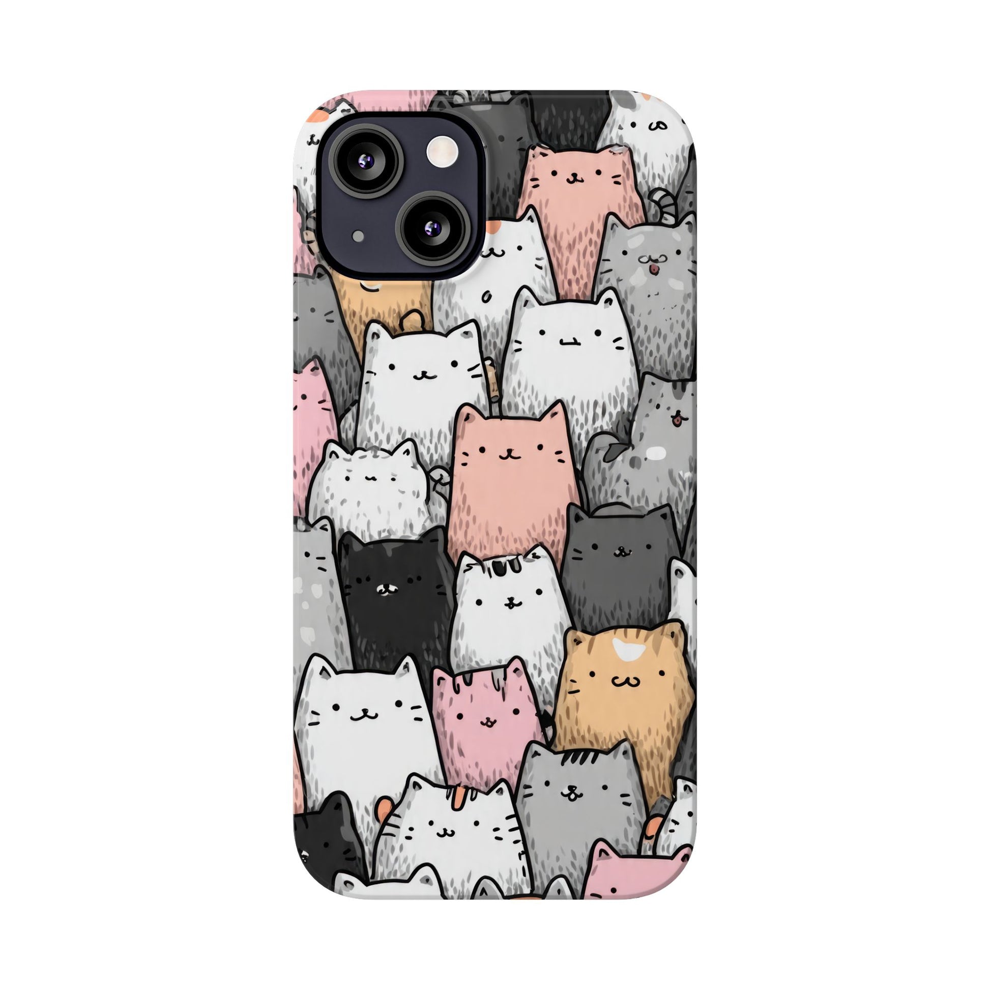 Cat Carnival Phone Case for iPhone 11-17 Models - KARARMDESIGN