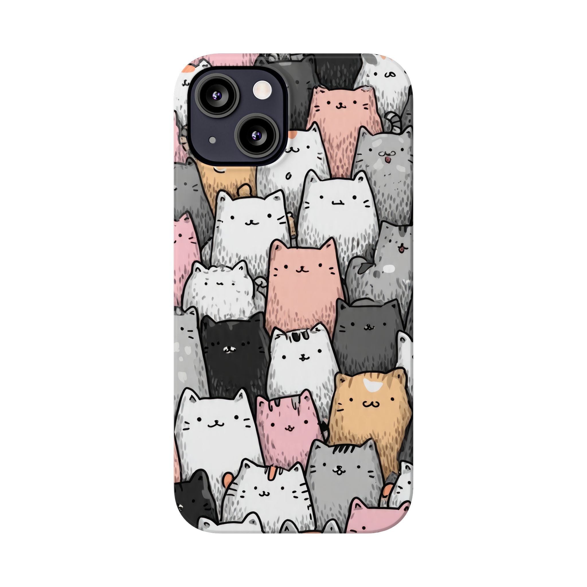 Cat Carnival Phone Case for iPhone 11-17 Models - KARARMDESIGN