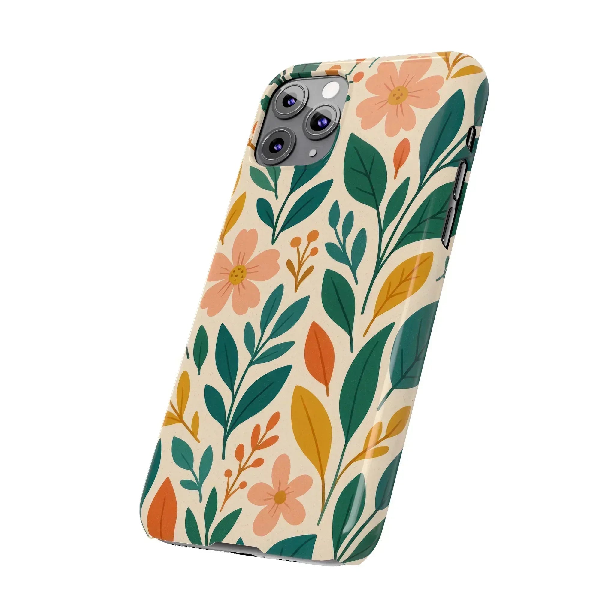 Floral Harmony Phone Case for iPhone 11-16 - KARARMDESIGN
