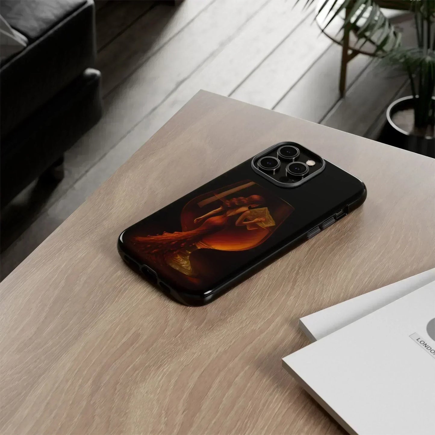 Elegant Midnight Lady Phone Case for iPhone 8-16 and Google Pixel up to 9 Models - KarArmDesign