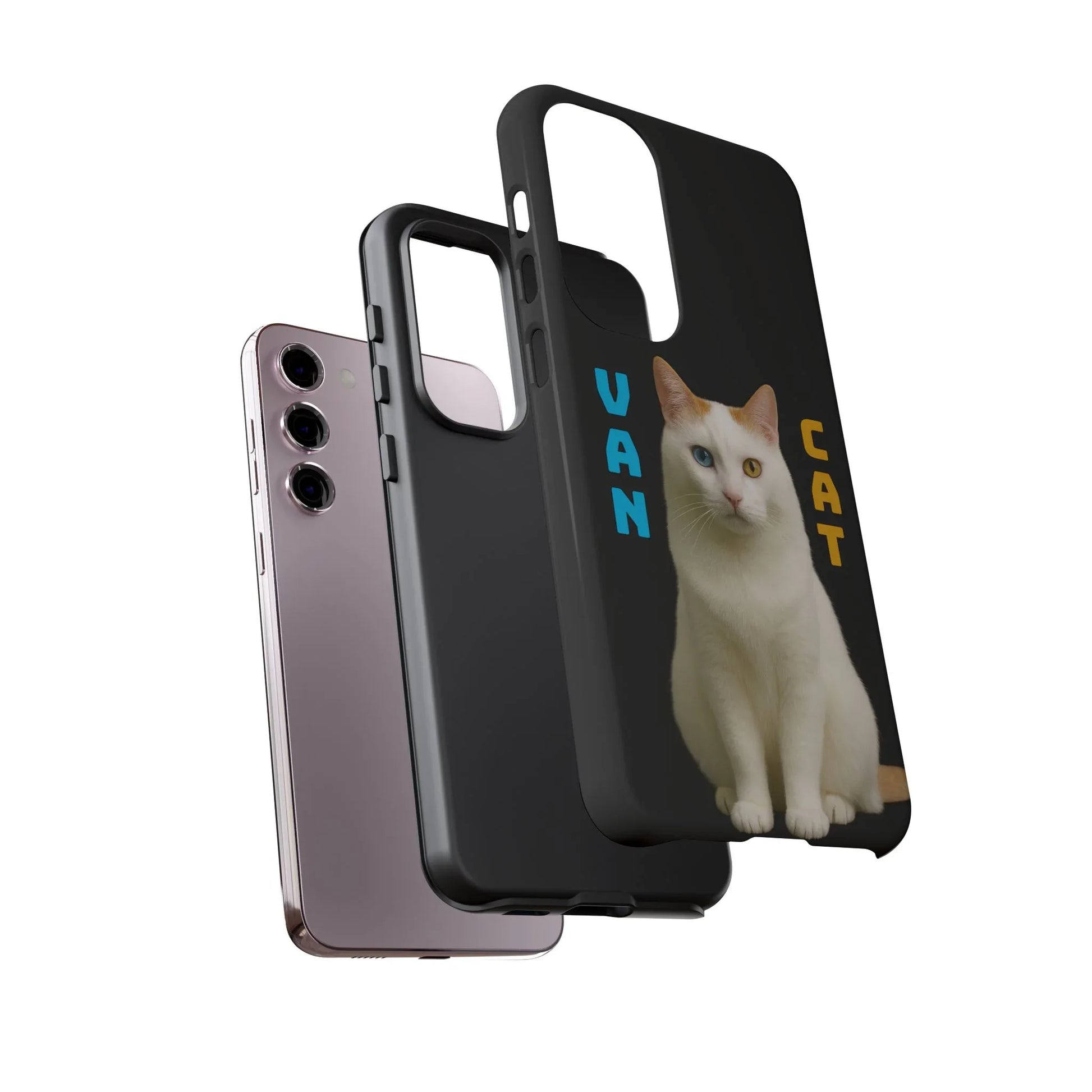 VAN CAT Phone Case for iPhone 8-17 and Galaxy S20-S25 - KARARMDESIGN