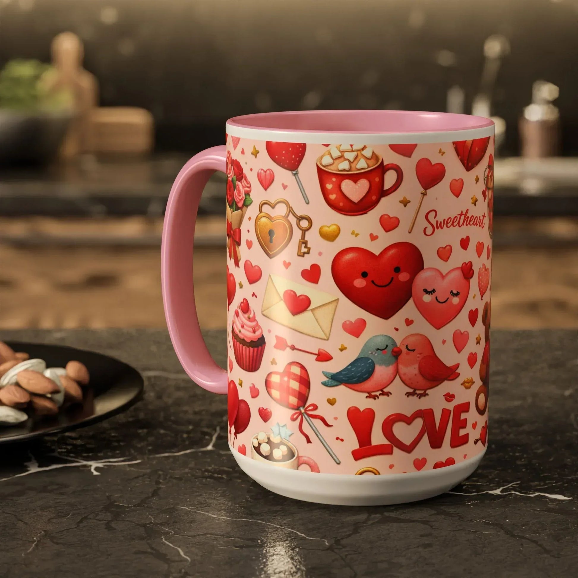 Sweetheart Love Mug - Colorful Mugs (11oz, 15oz) - KARARMDESIGN