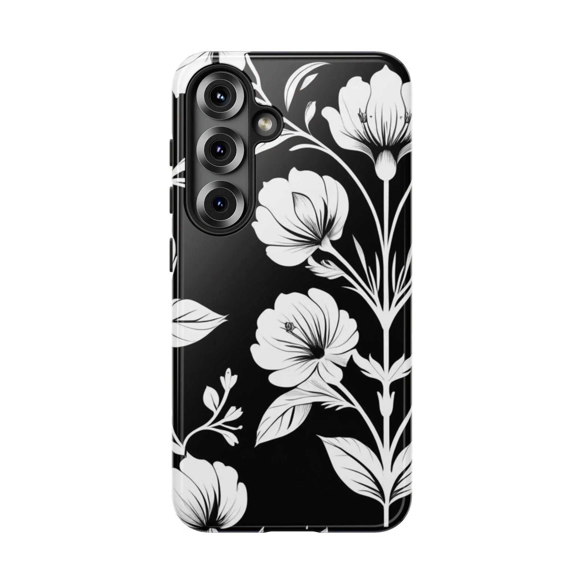 Elegant Floral Phone Case for Galaxy S20-S25 - KARARMDESIGN