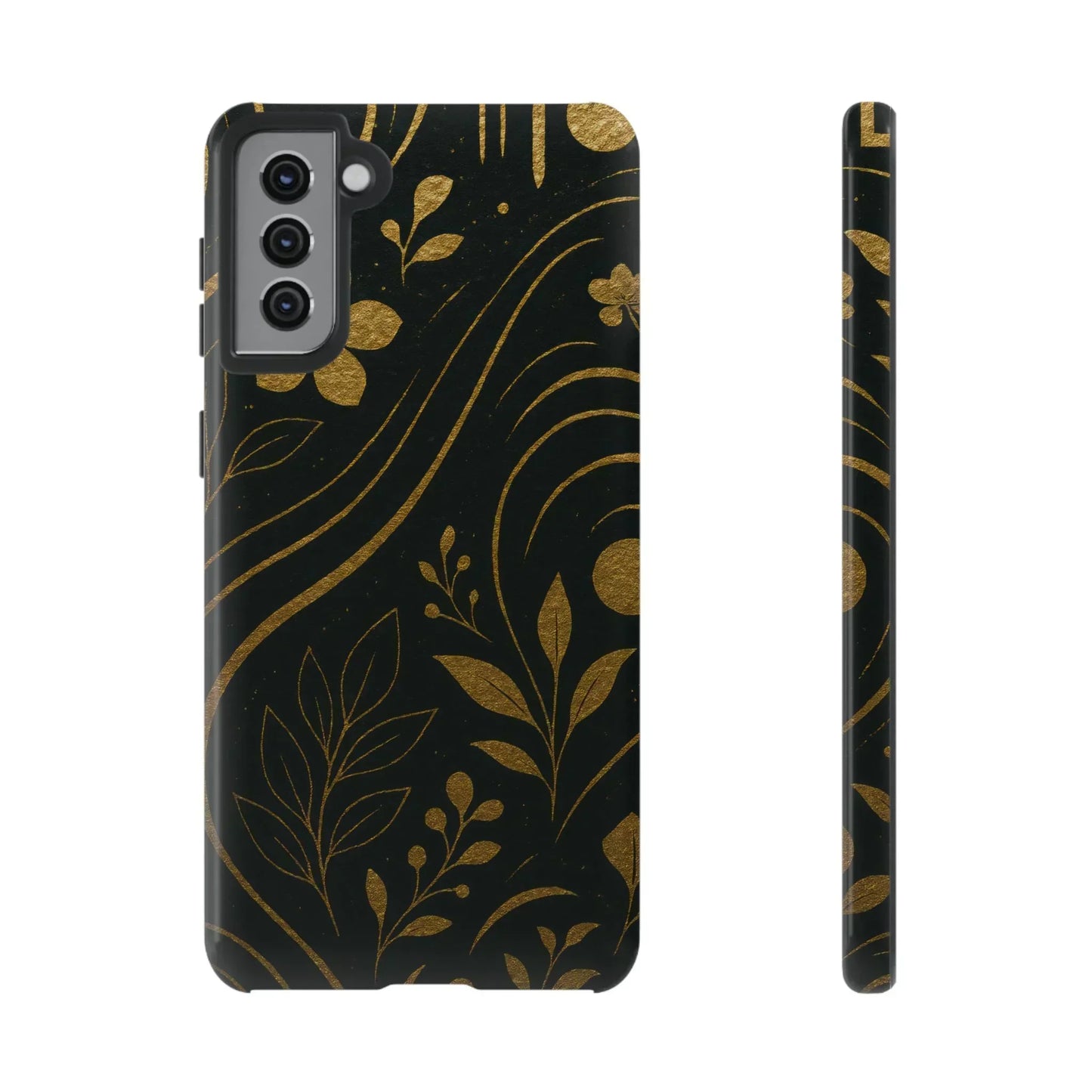 Foil Frenzy Abstract Gold Pattern Phone Case for Samsung Galaxy and Google Pixel - KarArmDesign