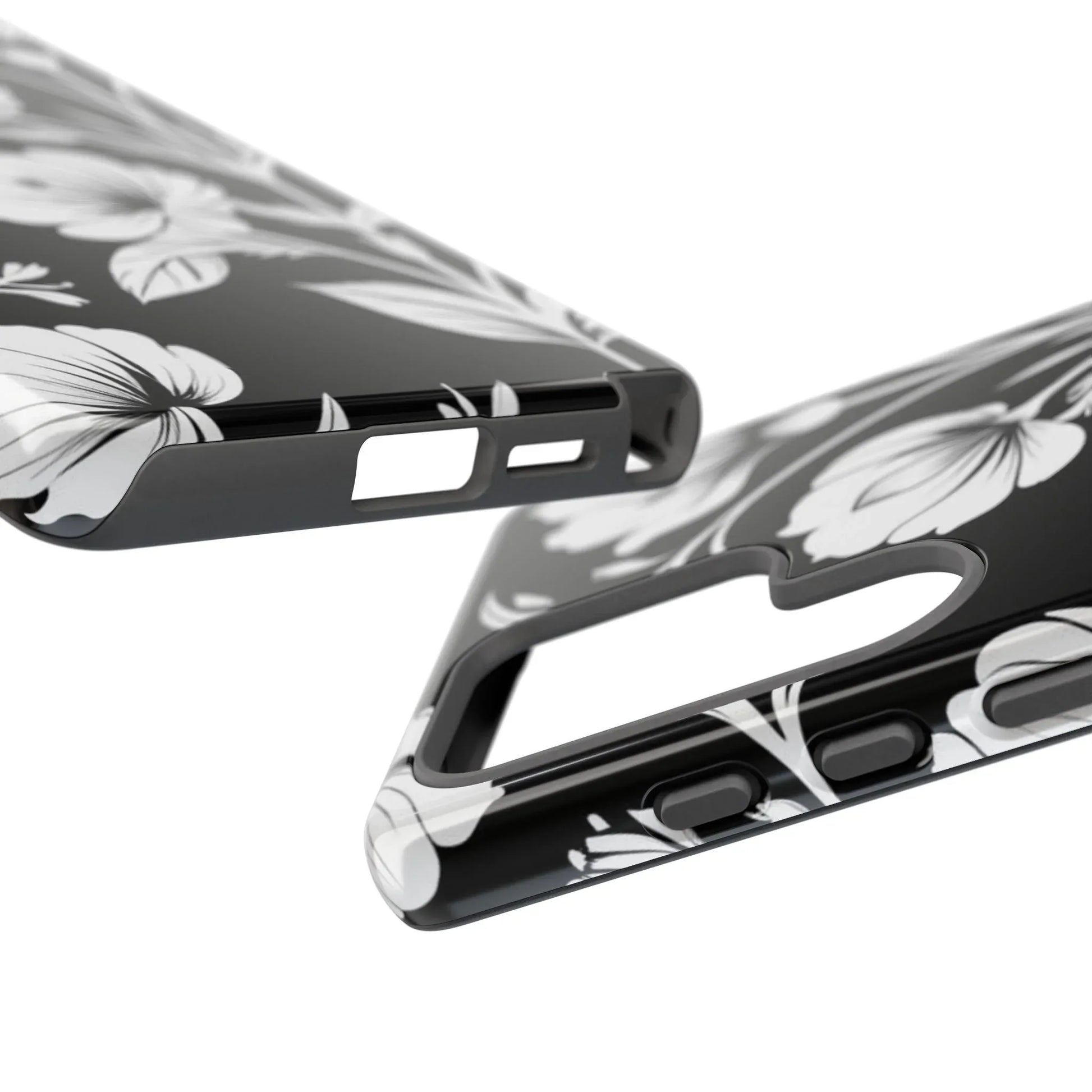 Elegant Floral Phone Case for Galaxy S20-S25 - KARARMDESIGN