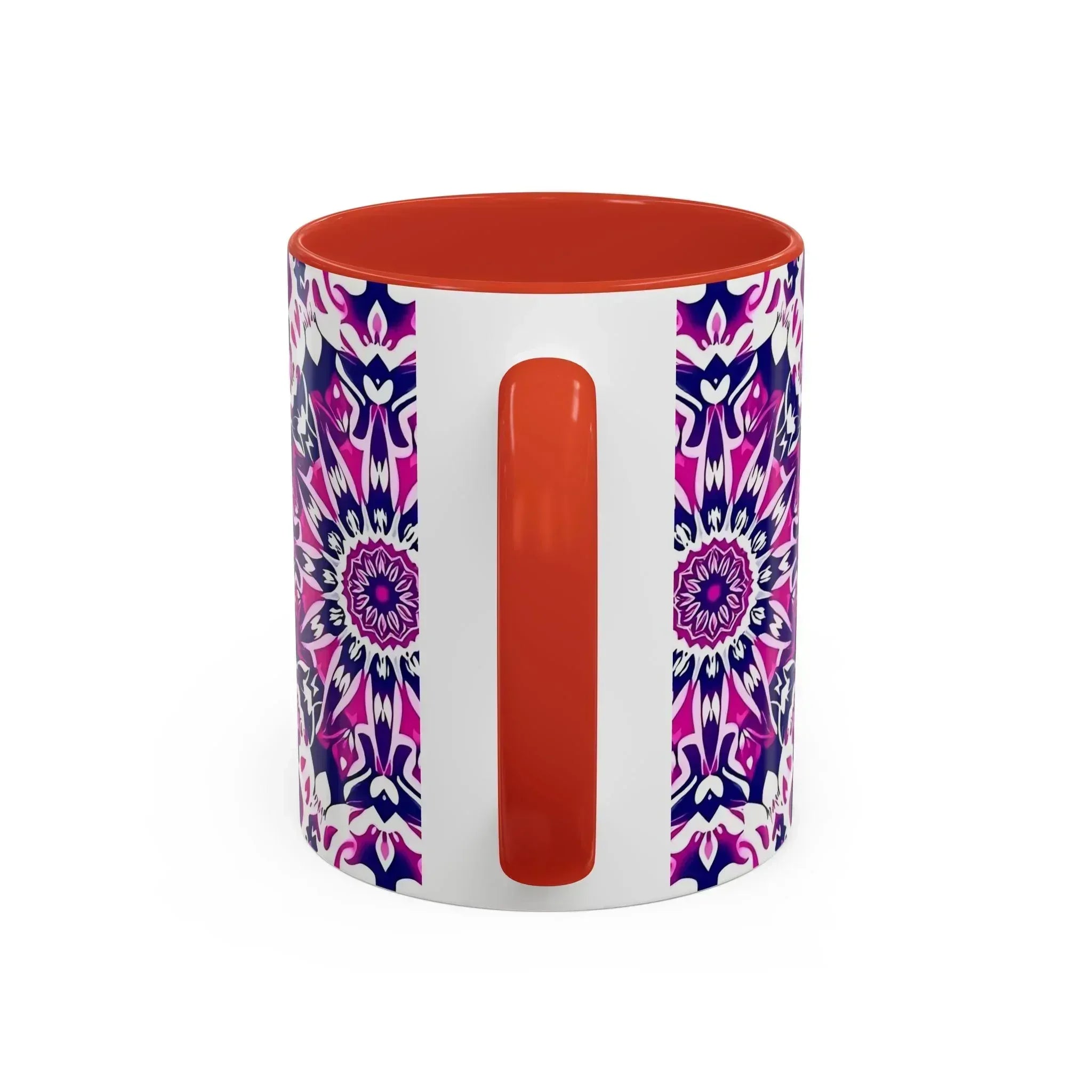 Vibrant Mandala Burst Ceramic Coffee Mug -11 & 15oz - KARARMDESIGN