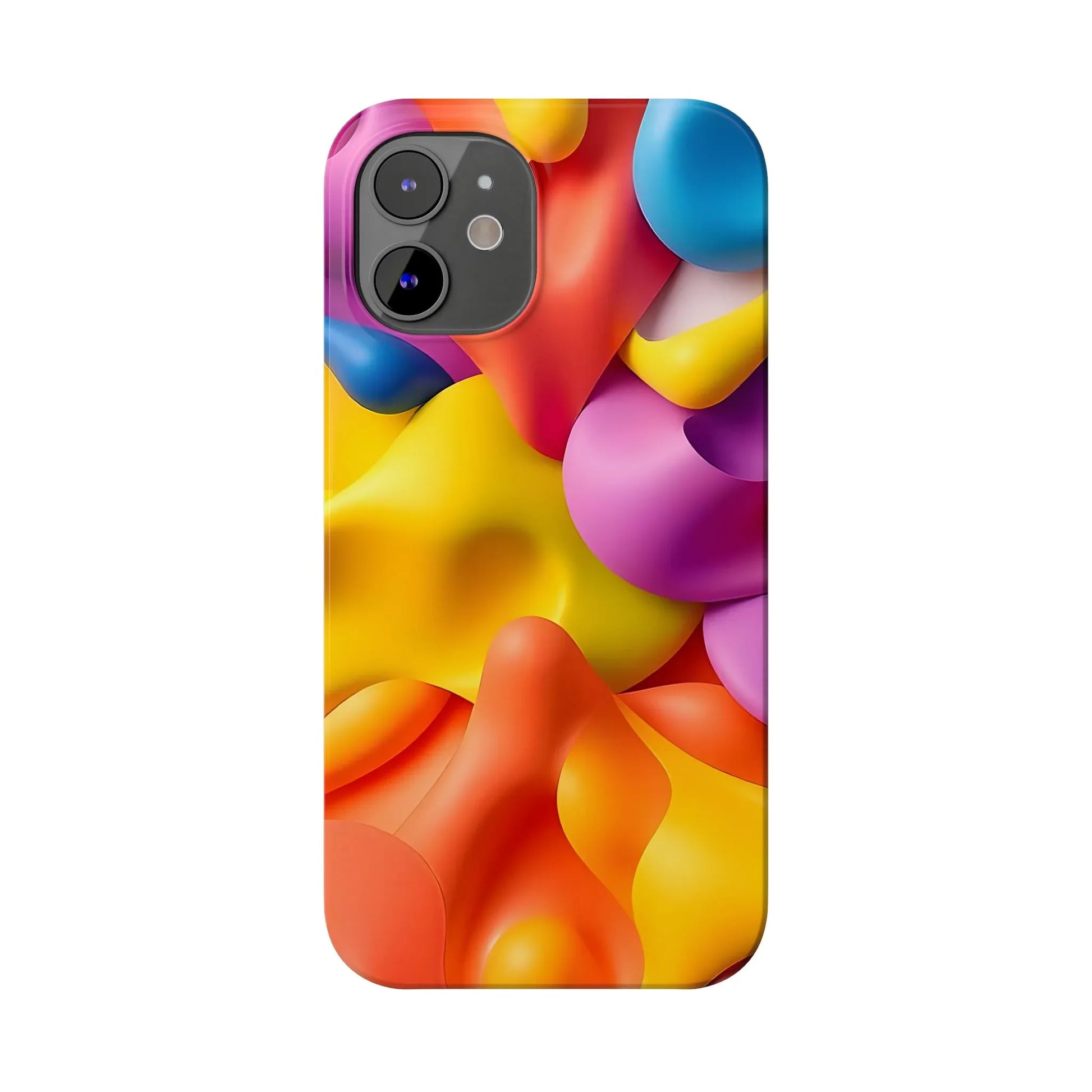 Vibrant Abstract Color Phone Case for iPhone 11-16 - KARARMDESIGN