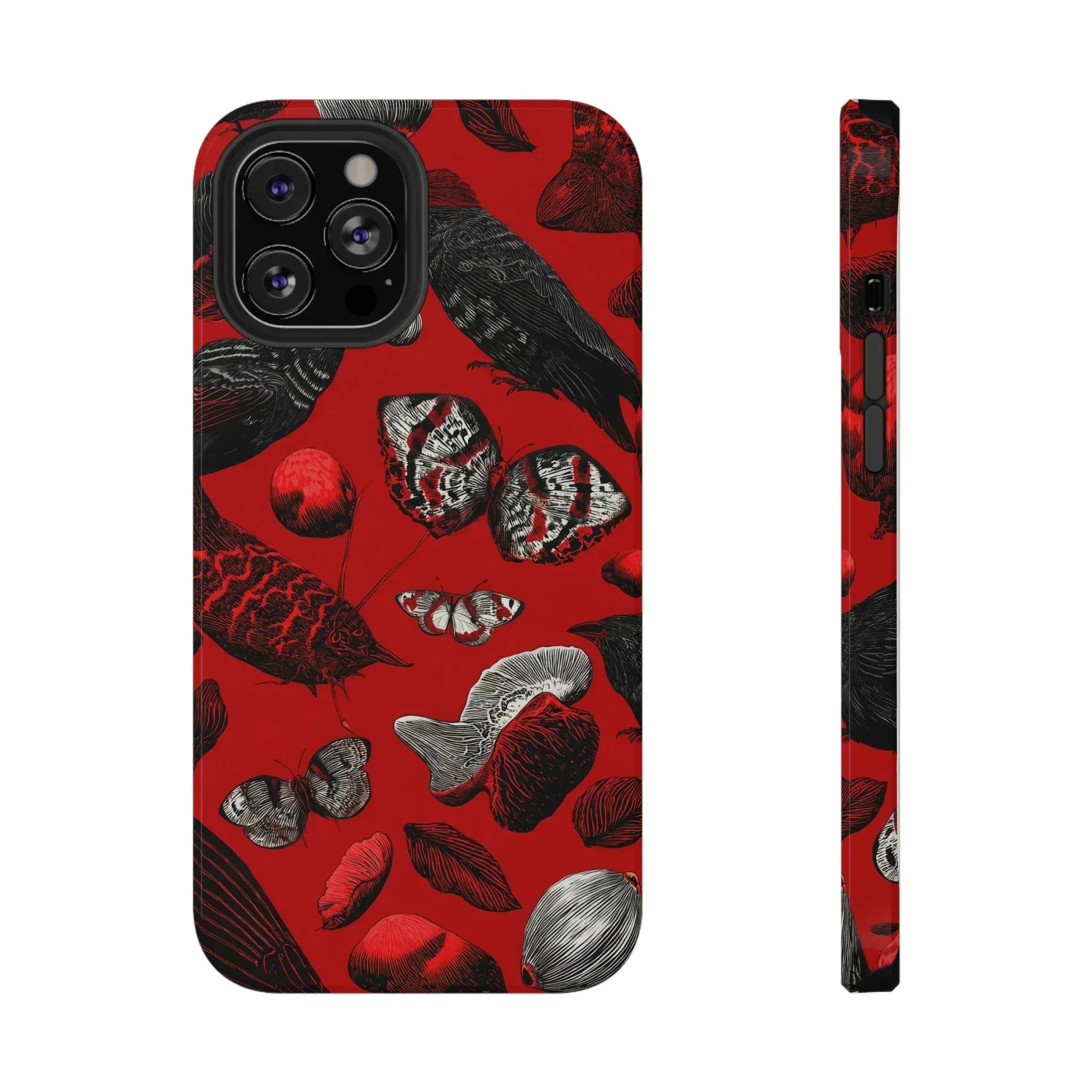 Crimson Wilderness Phone Case for iPhone 11-17 - KARARMDESIGN