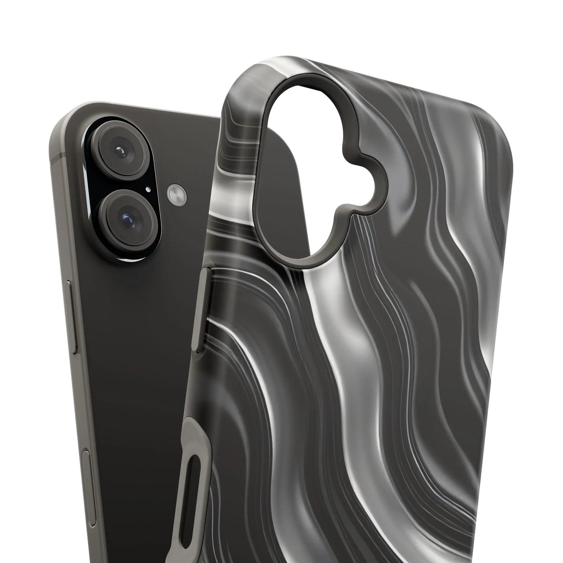 Wavy Illusion Marble Phone Case for iPhone 13-17 - KARARMDESIGN