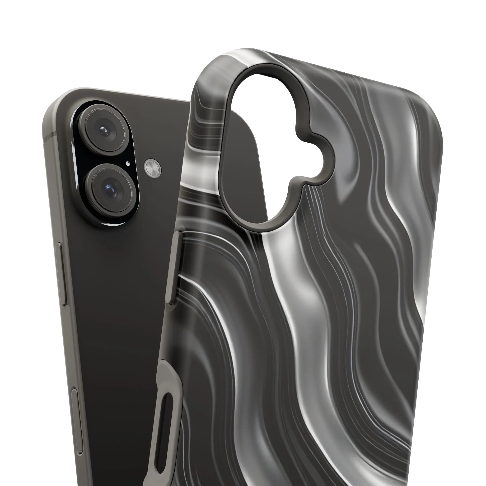Wavy Illusion Marble Phone Case for iPhone 13-17 - KARARMDESIGN