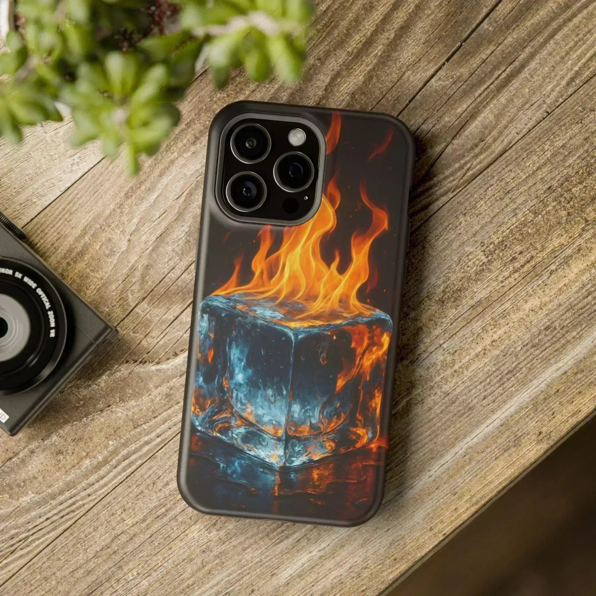 Flame Ice Phone Case for iPhone 12-16 and Galaxy S21-S22 - KARARMDESIGN