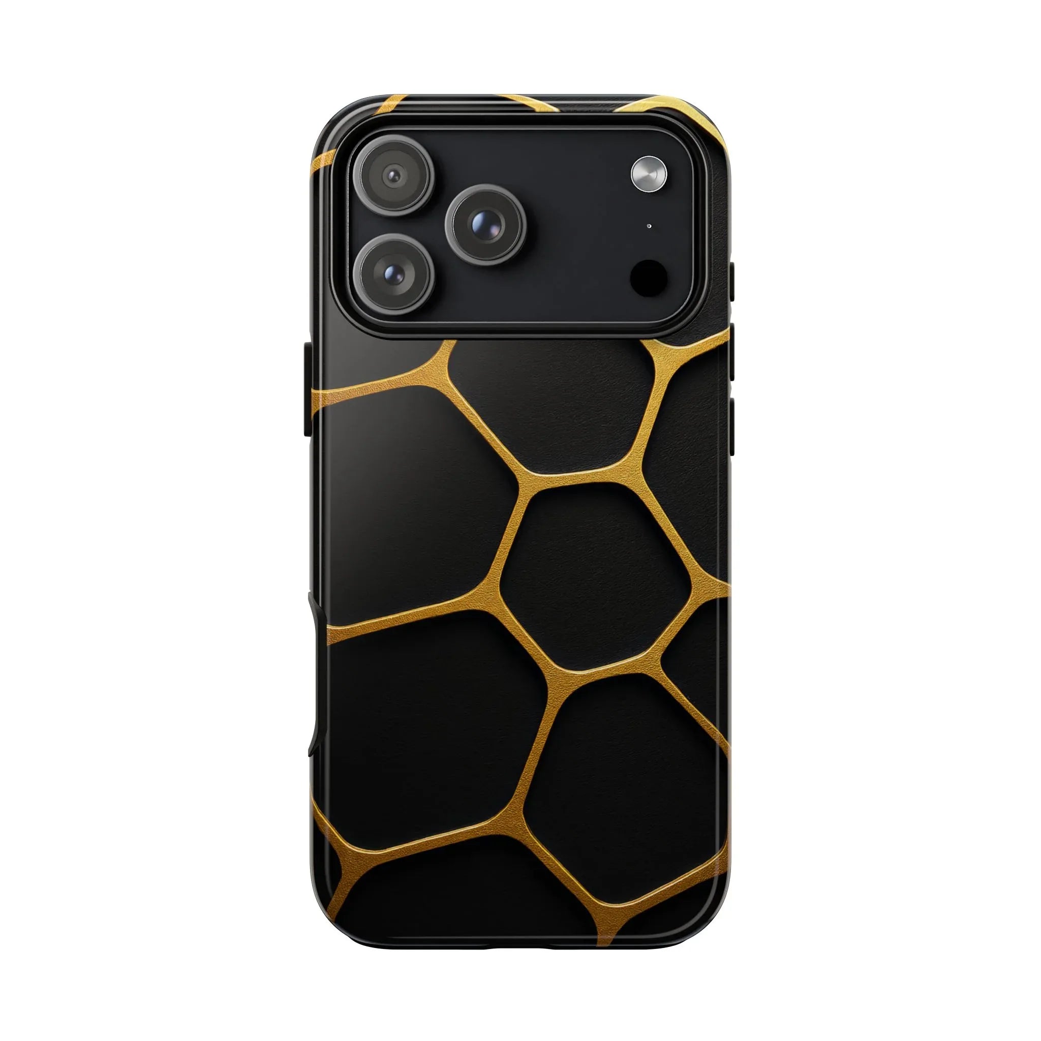 Golden Cellscape Phone Case for iPhone 8-17 and Galaxy S20-S25 - KARARMDESIGN