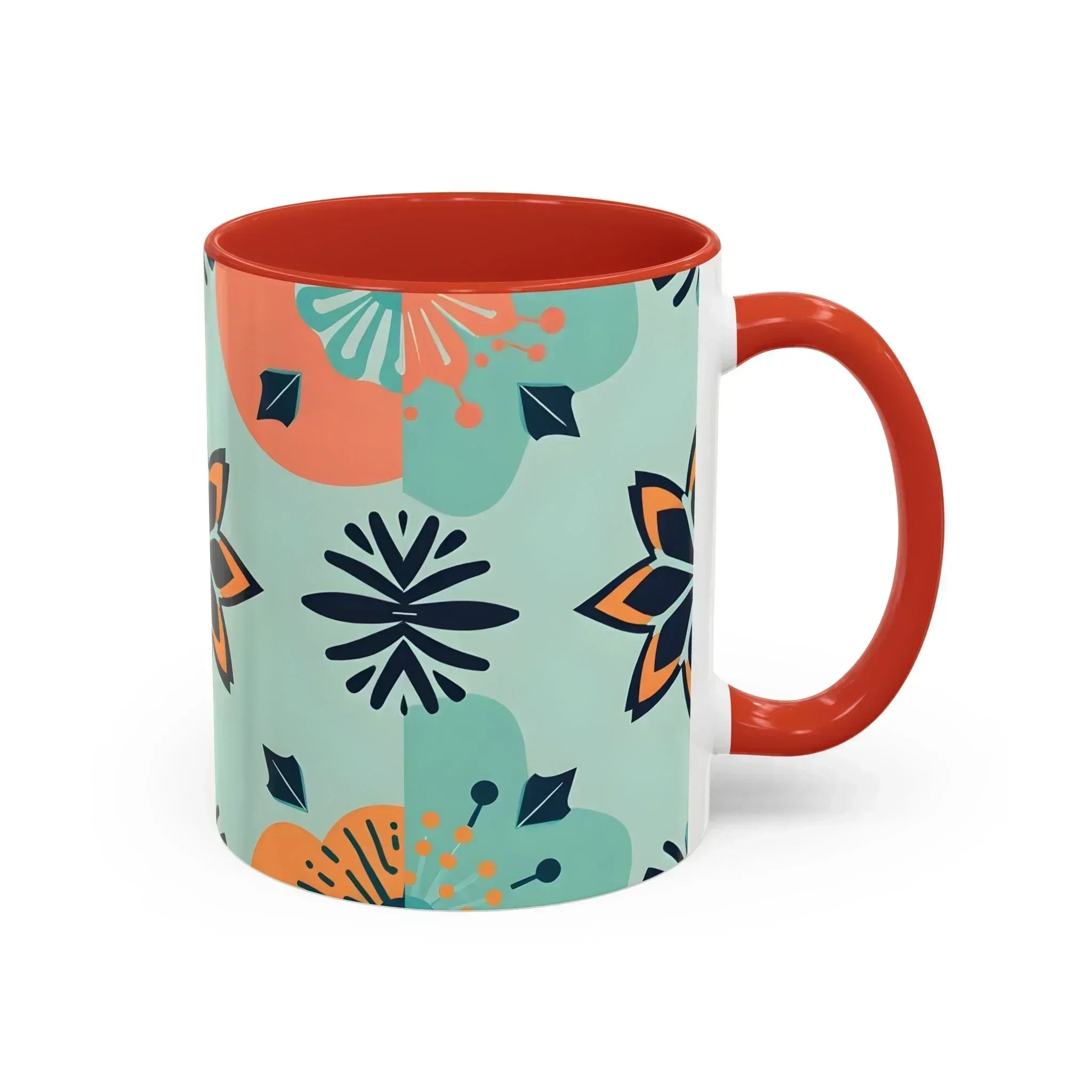 Floral Ornament Coffee Mug – 11oz - KARARMDESIGN