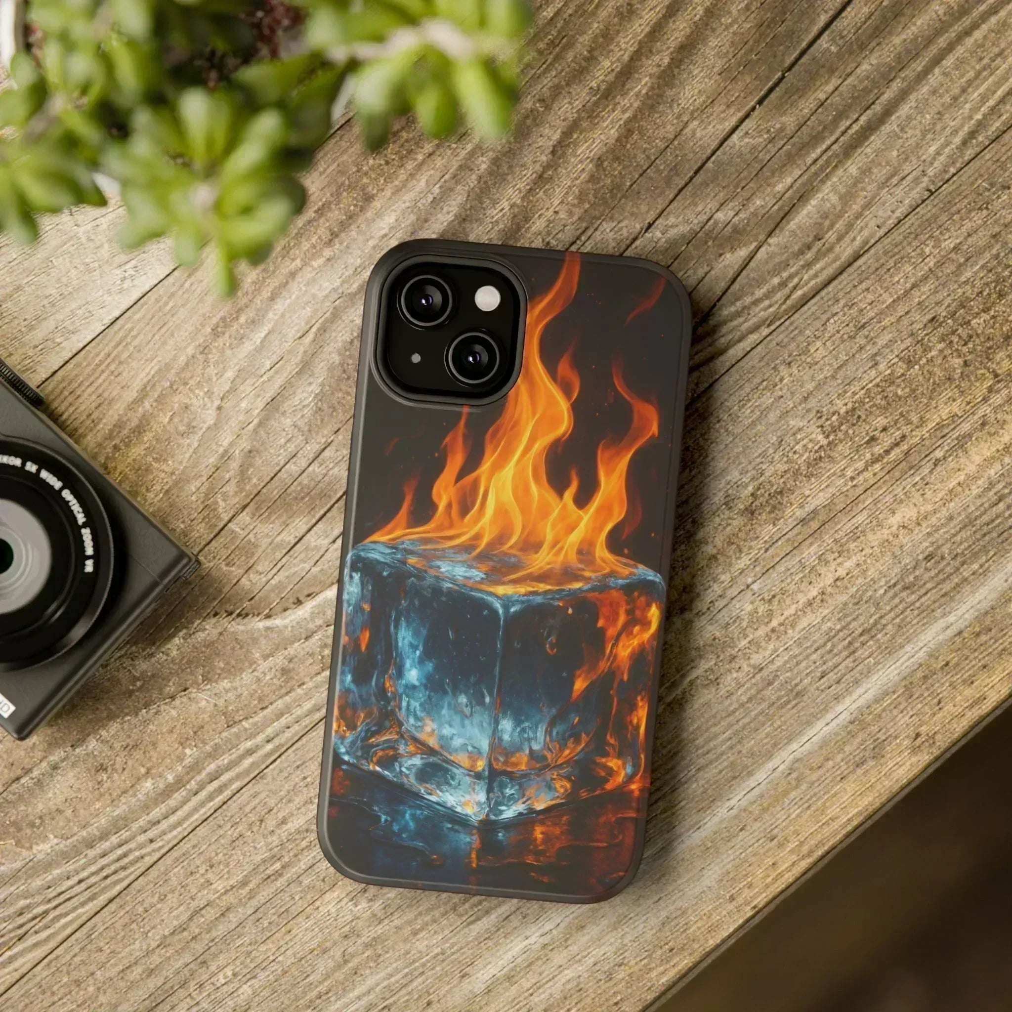 Flame Ice Phone Case for iPhone 12-16 and Galaxy S21-S22 - KARARMDESIGN
