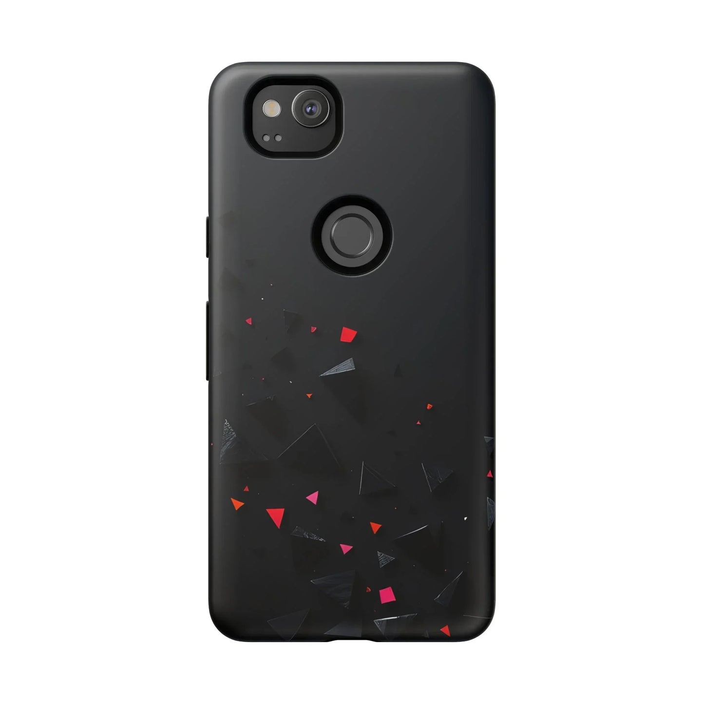 Black and Red Neon Phone Case for iPhone 8-16 and Pixel up to 9 Models - KarArmDesign
