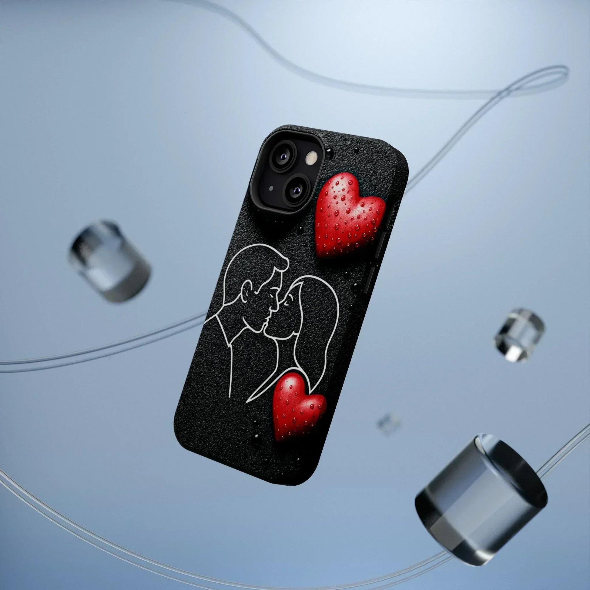 Midnight Kiss Phone Case for iPhone 13-16 Models - KarArmDesign