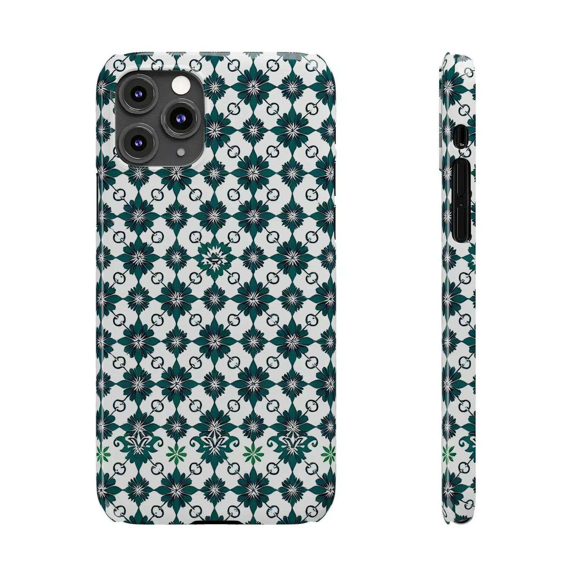 Elegant Geometric Pattern Phone Case for iPhone 11-17 - KARARMDESIGN