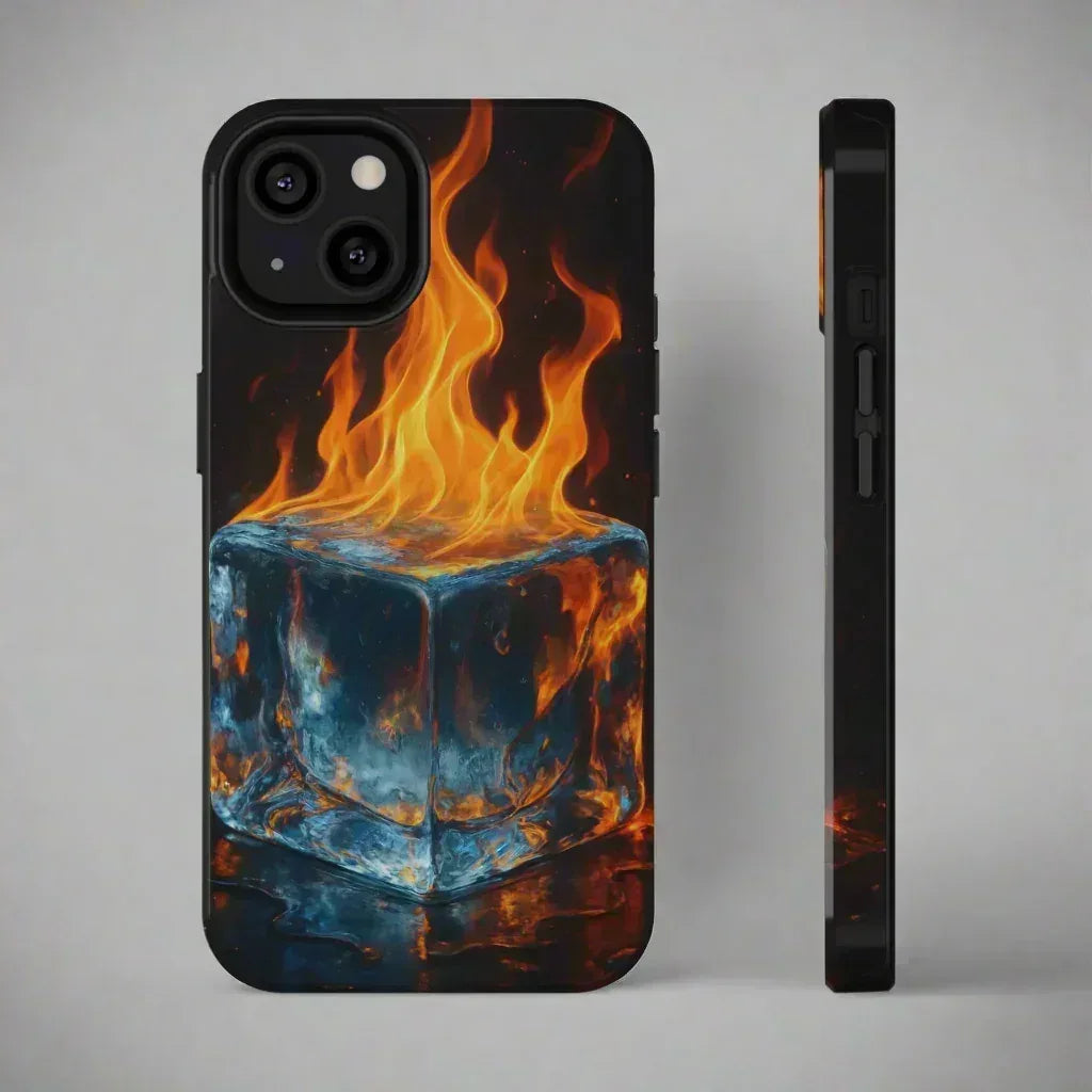 Flame Ice Phone Case for iPhone 12-16 and Galaxy S21-S22 - KARARMDESIGN