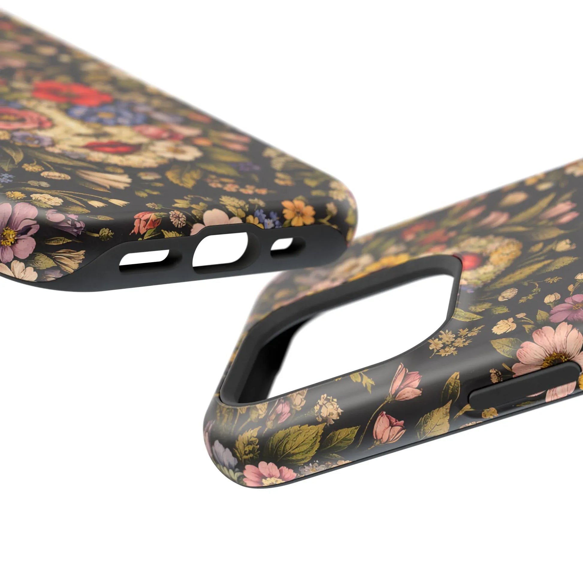 Vintage Flower Face Phone Case for iPhone 13-17 - KARARMDESIGN