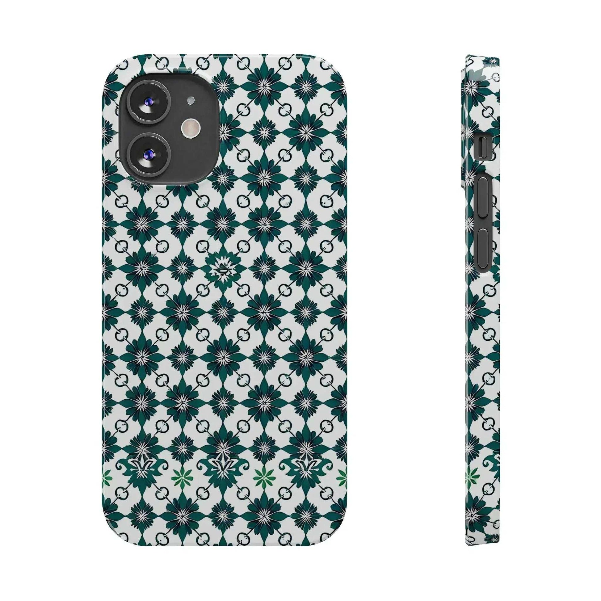 Elegant Geometric Pattern Phone Case for iPhone 11-17 - KARARMDESIGN