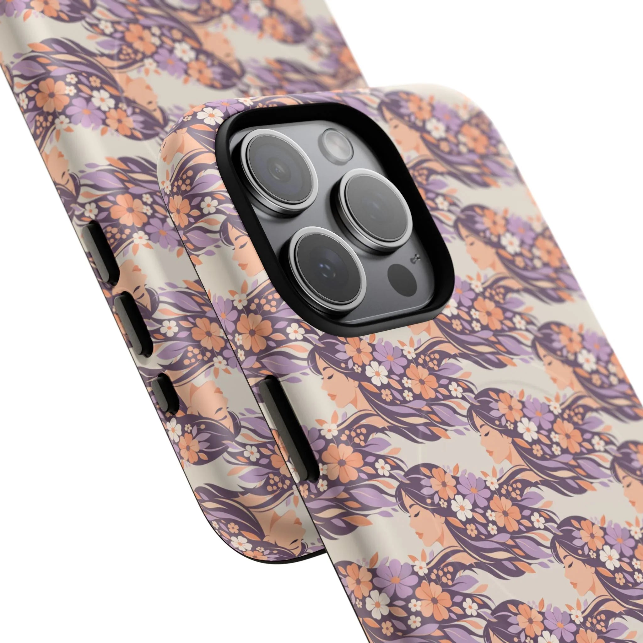 Floral Goddess Phone Case for iPhone 13-17 - KARARMDESIGN