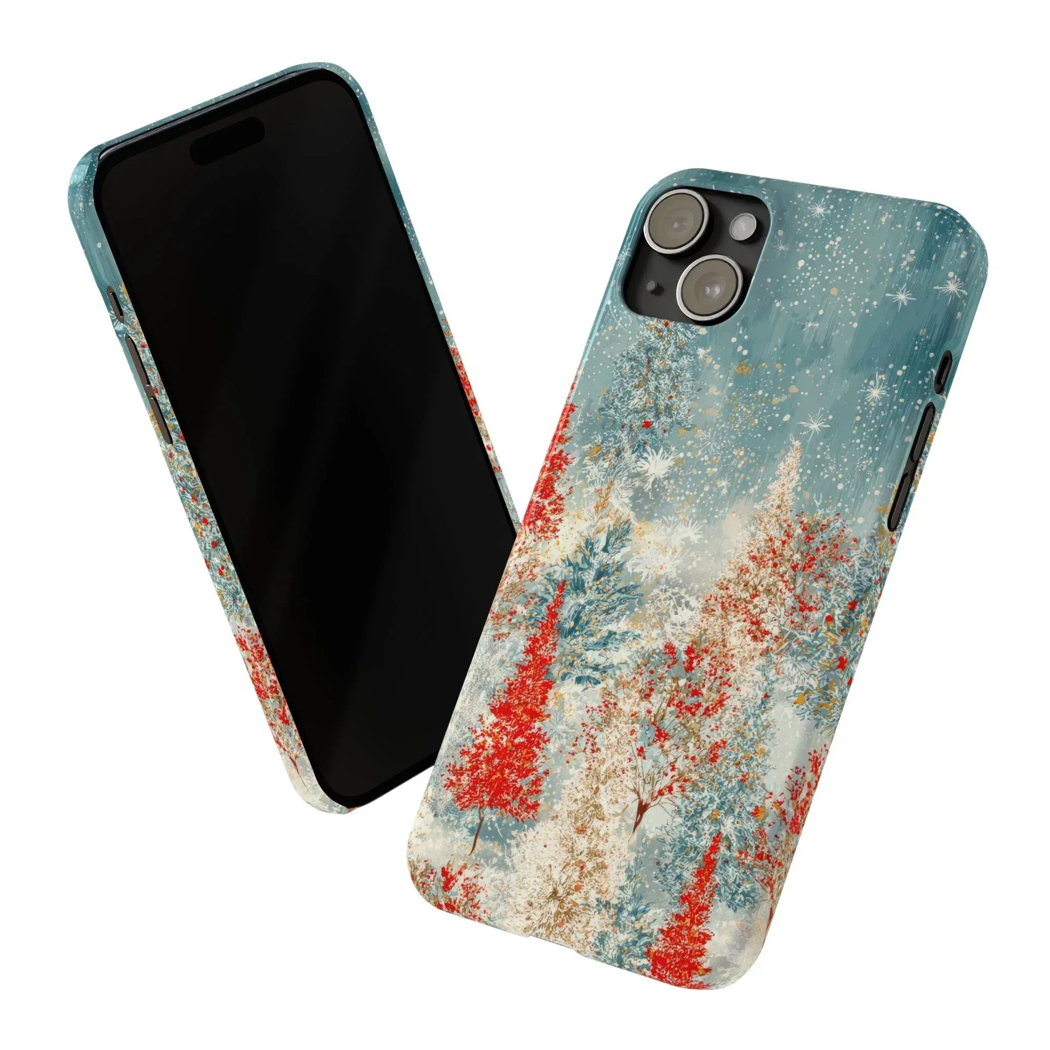 Snowy Forest Phone Case for iPhone 11-17 - KARARMDESIGN