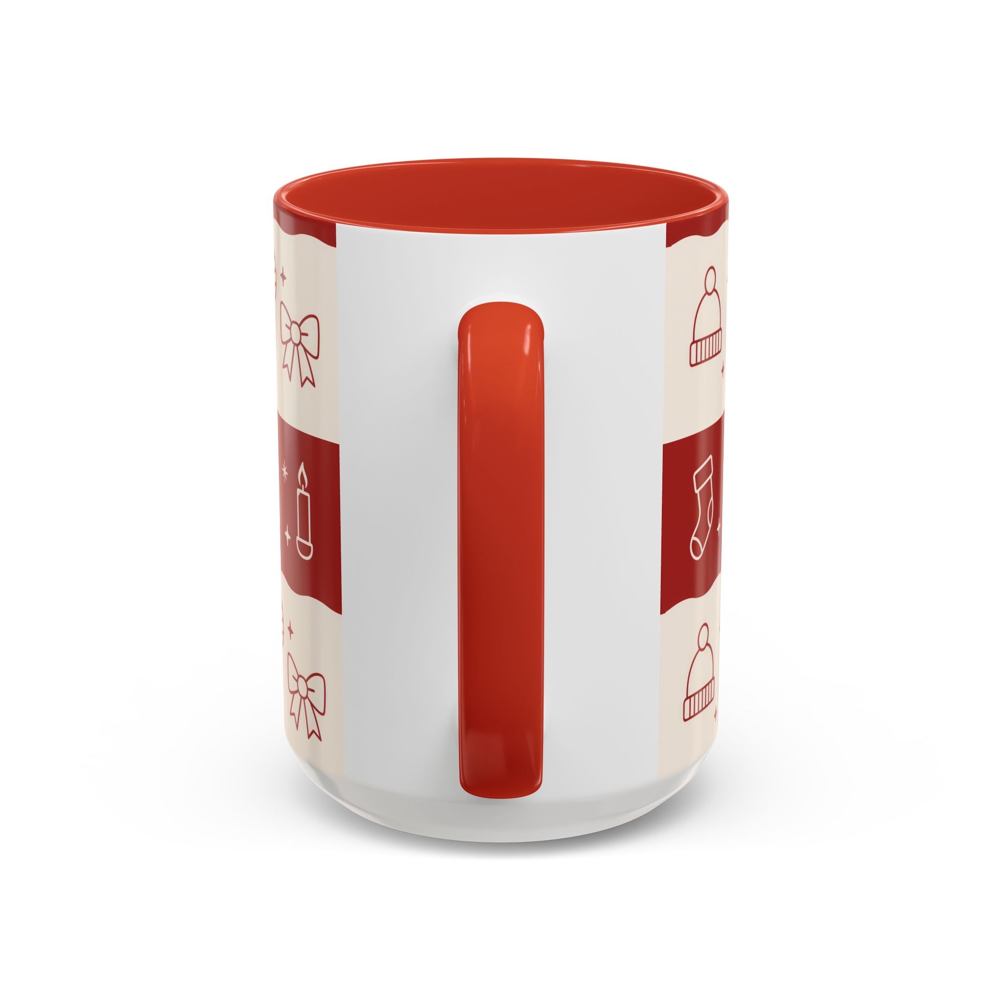 Holiday Cheer Icons Mug - Accent Coffee Mug (11, 15oz)