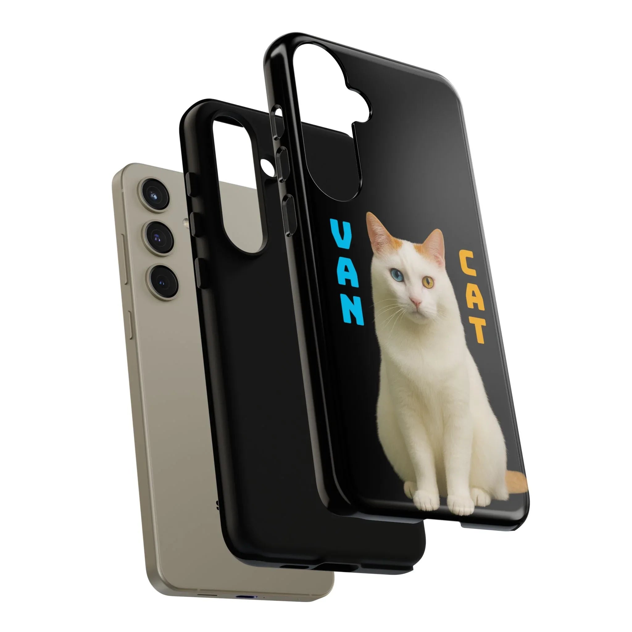 VAN CAT Phone Case for iPhone 8-17 and Galaxy S20-S25 - KARARMDESIGN