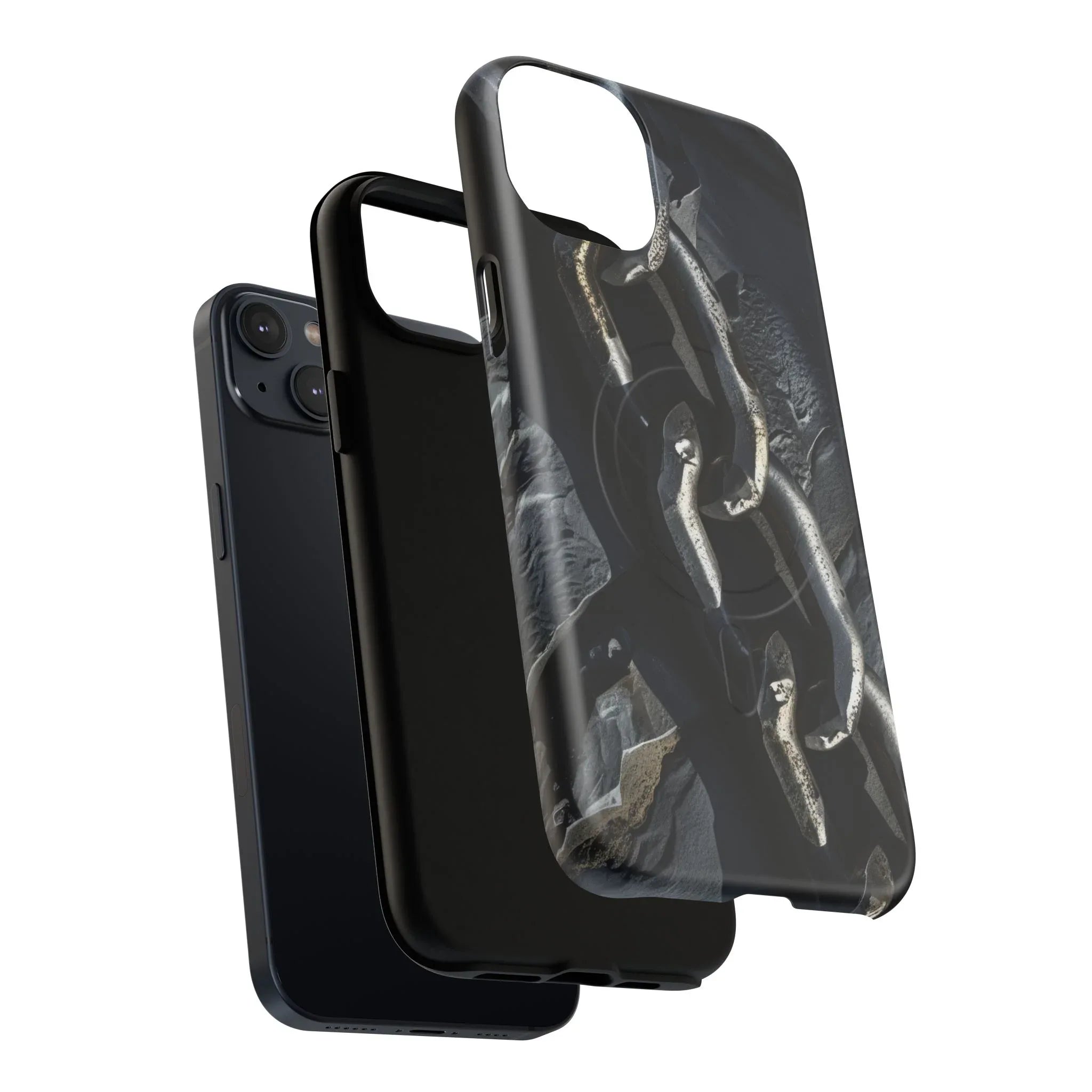 “Iron Chain” Tough Magnetic Phone Case for iPhone 13-17 - KARARMDESIGN
