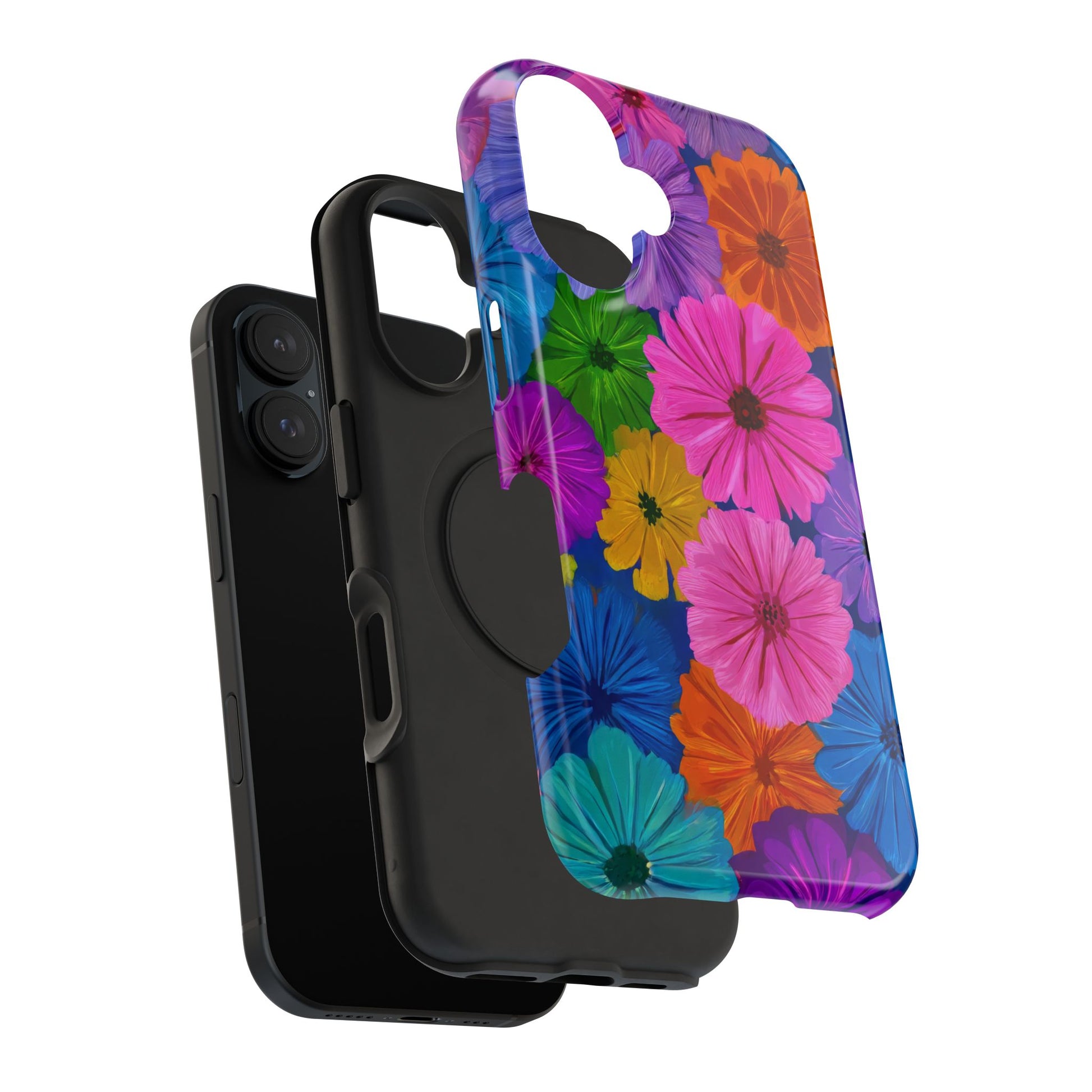 Bloom Pattern Phone Case for iPhone 11-17 and Galaxy S21-S22 Models - KARARMDESIGN