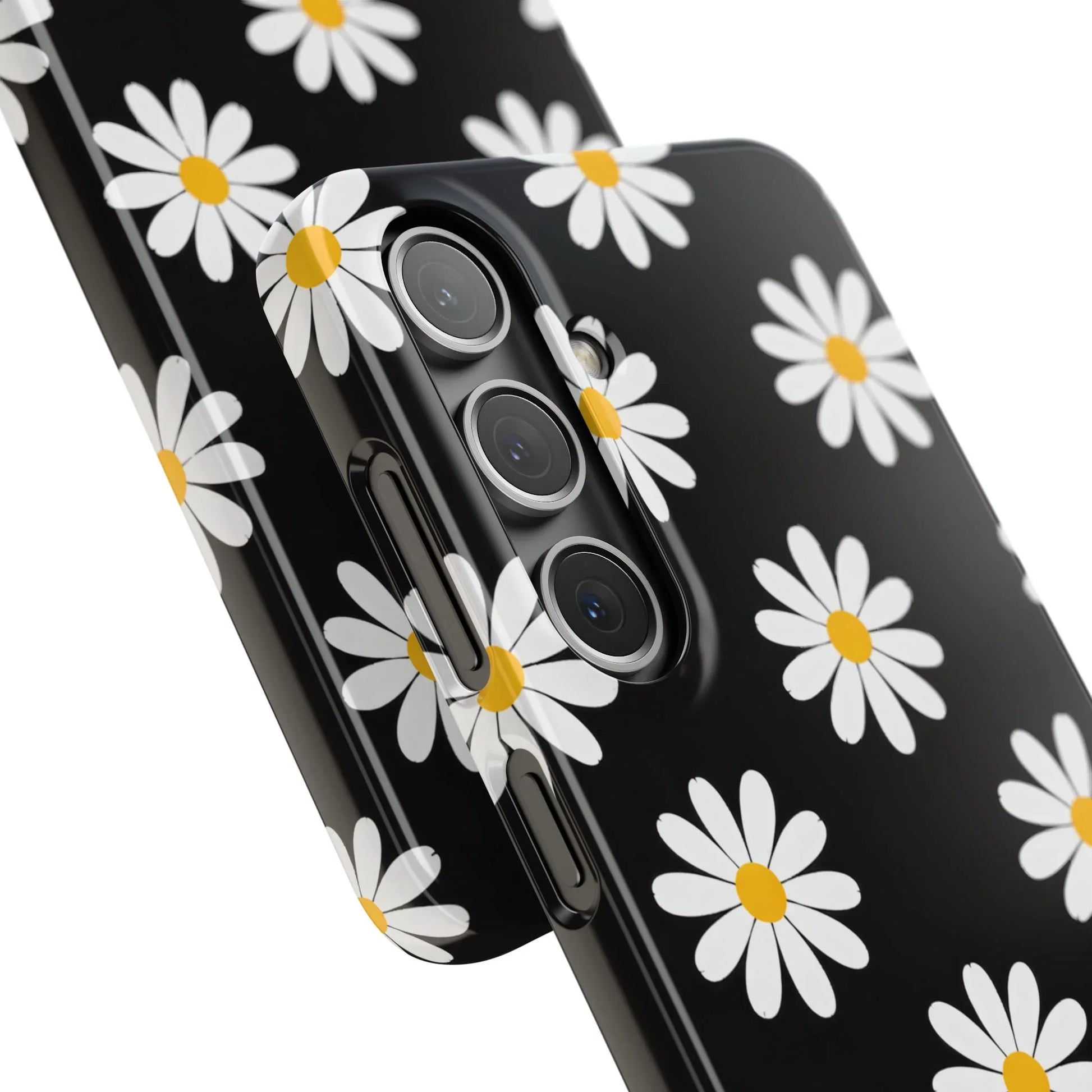 Daisy Charm Phone Case for iPhone 11-17 and Galaxy S20-S25 - KARARMDESIGN