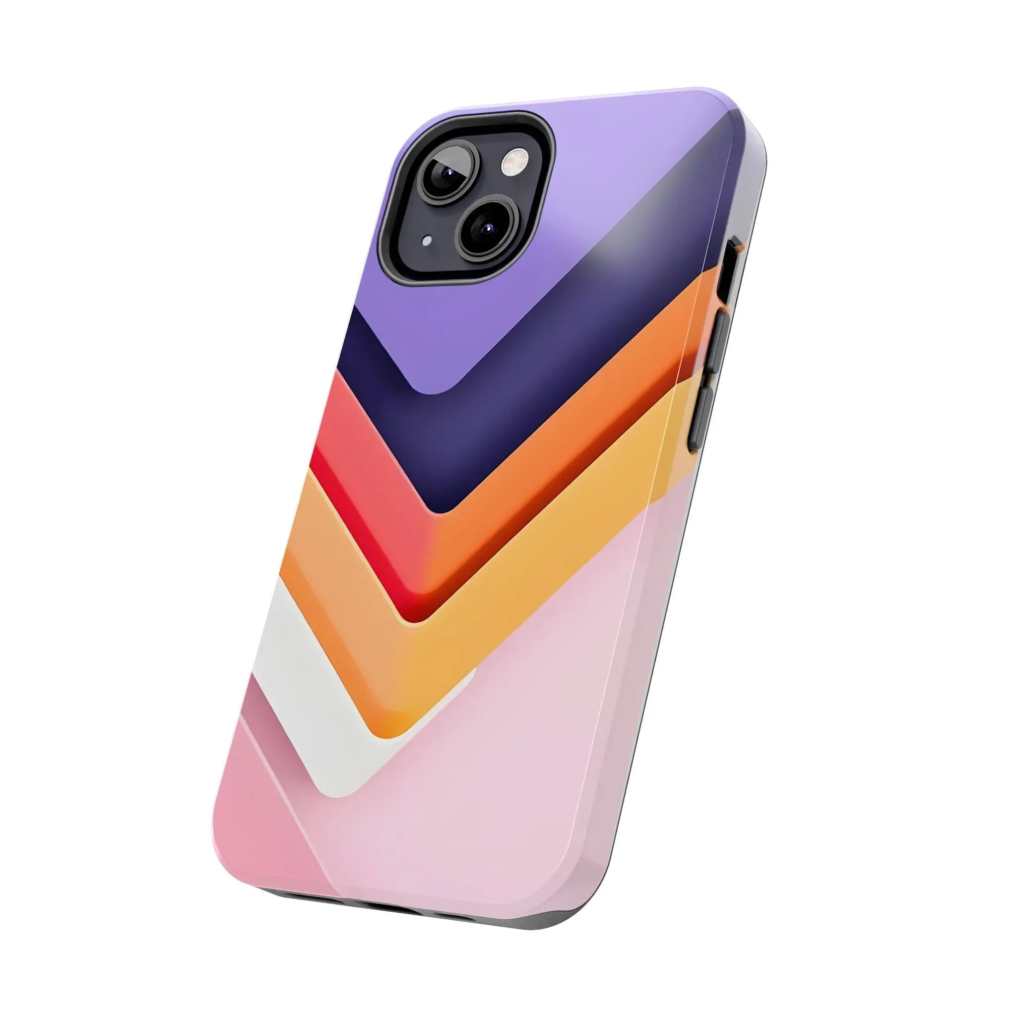 Vibrant Geometric Chevron Phone Case for iPhone and Galaxy - KARARMDESIGN