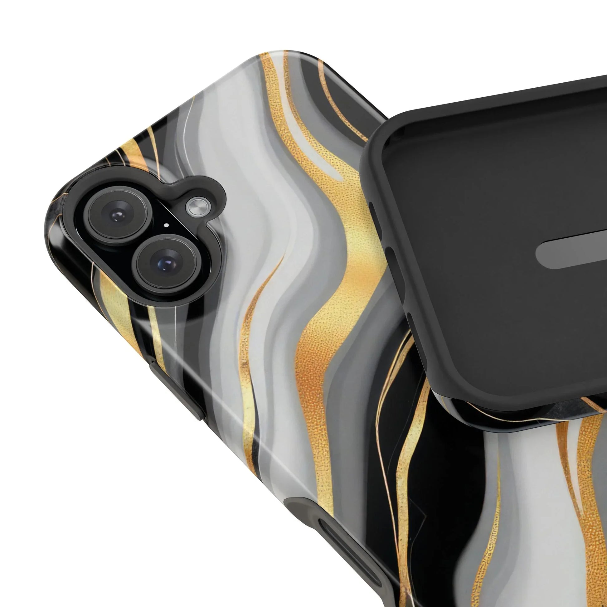 Modern Marble Flow Phone Case for iPhone 11-17 - KARARMDESIGN