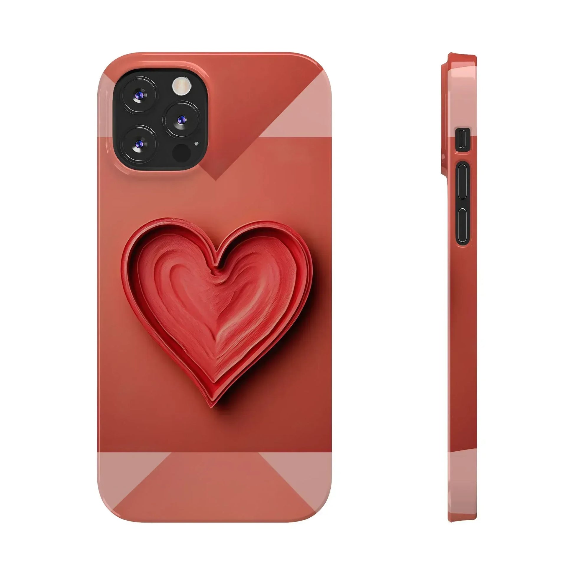 Heart Design Phone Case for iPhone 11-17 - KARARMDESIGN
