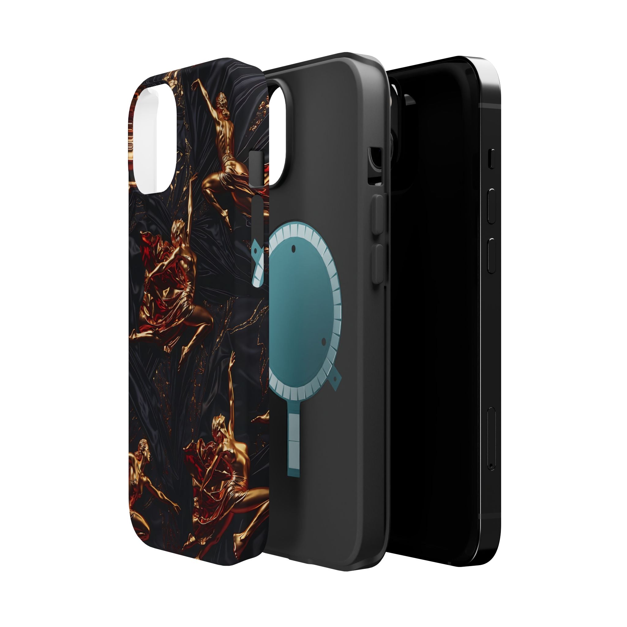 Gold Sculpture Phone Case for iPhone 13-17 & Samsung Galaxy S26