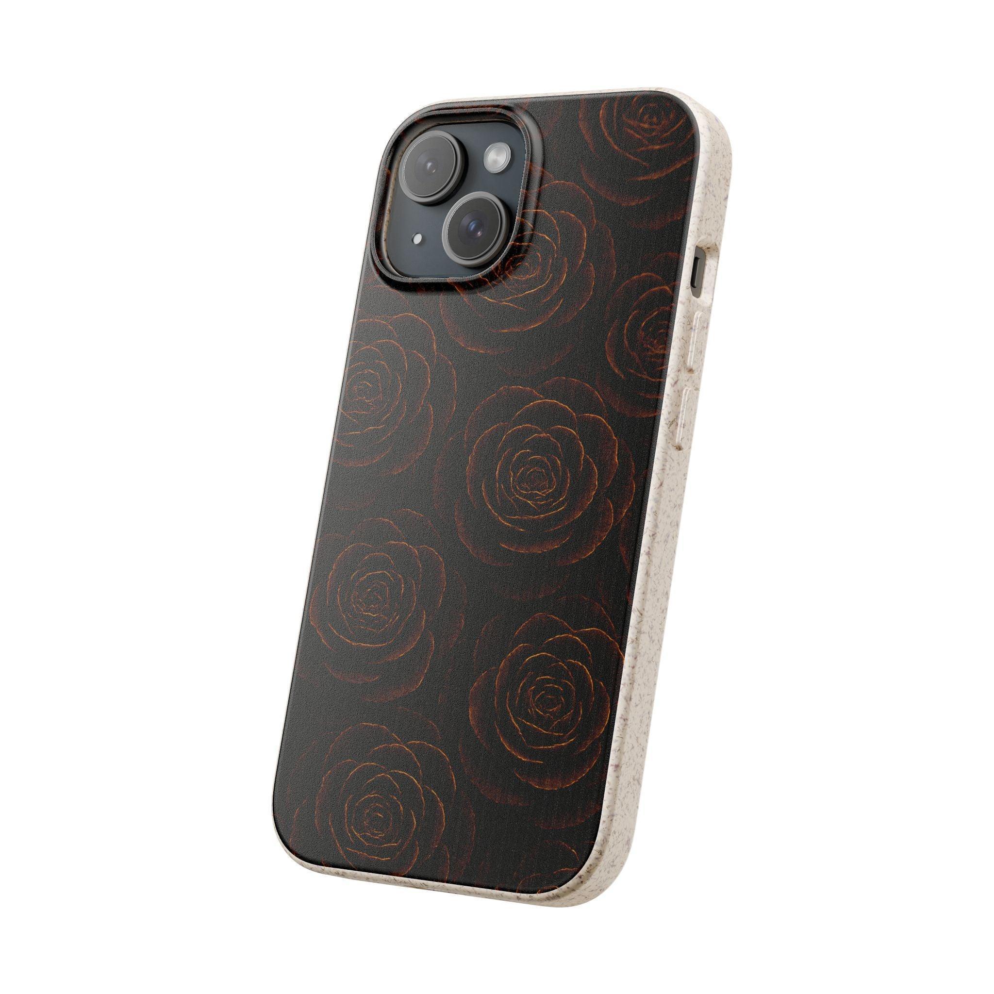 Wooden Roses Phone Case for iPhone 11-16 and Samsung Galaxy S20-S22 - KARARMDESIGN